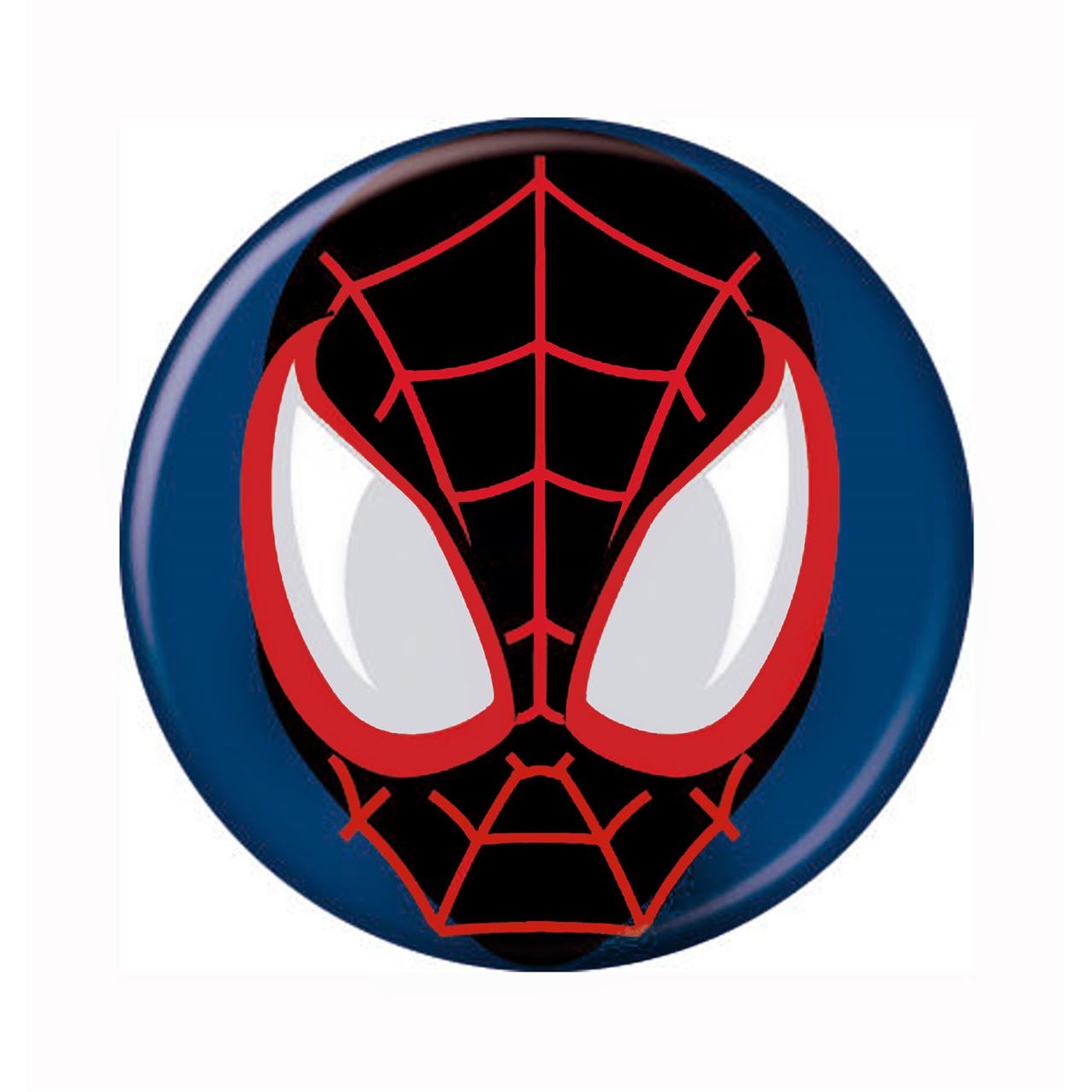 Spiderman Miles Morales Mask Button, Black