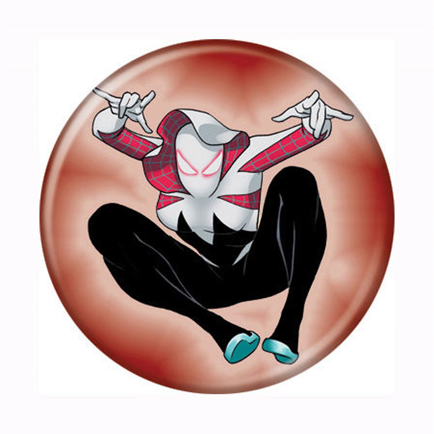 Spider Gwen Button, Red