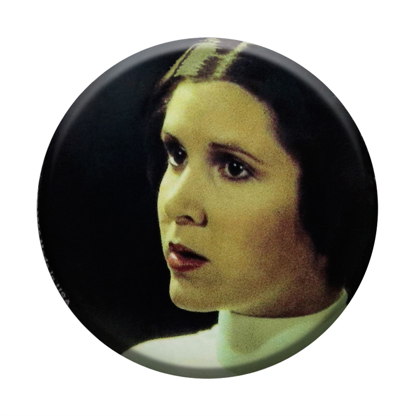 Star Wars Leia Profile Button, Black