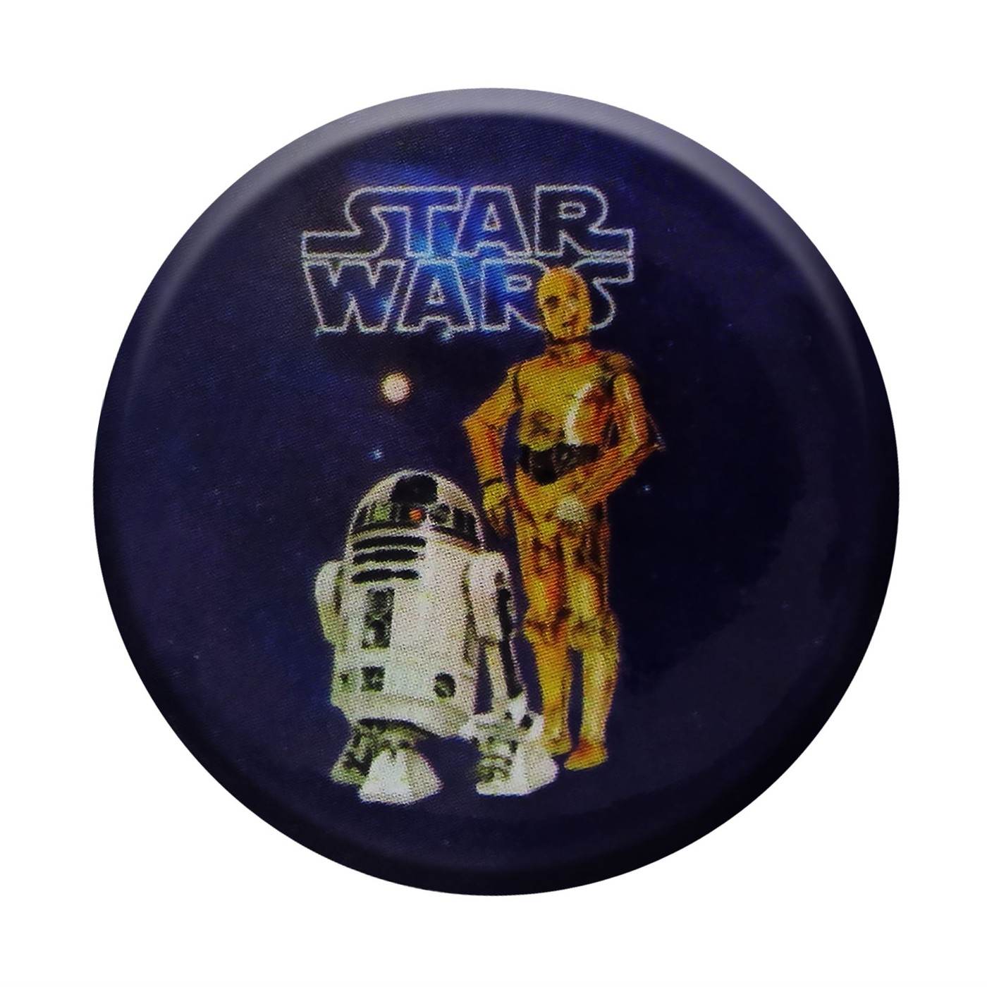 Star Wars Droids on Purple Button, Purple