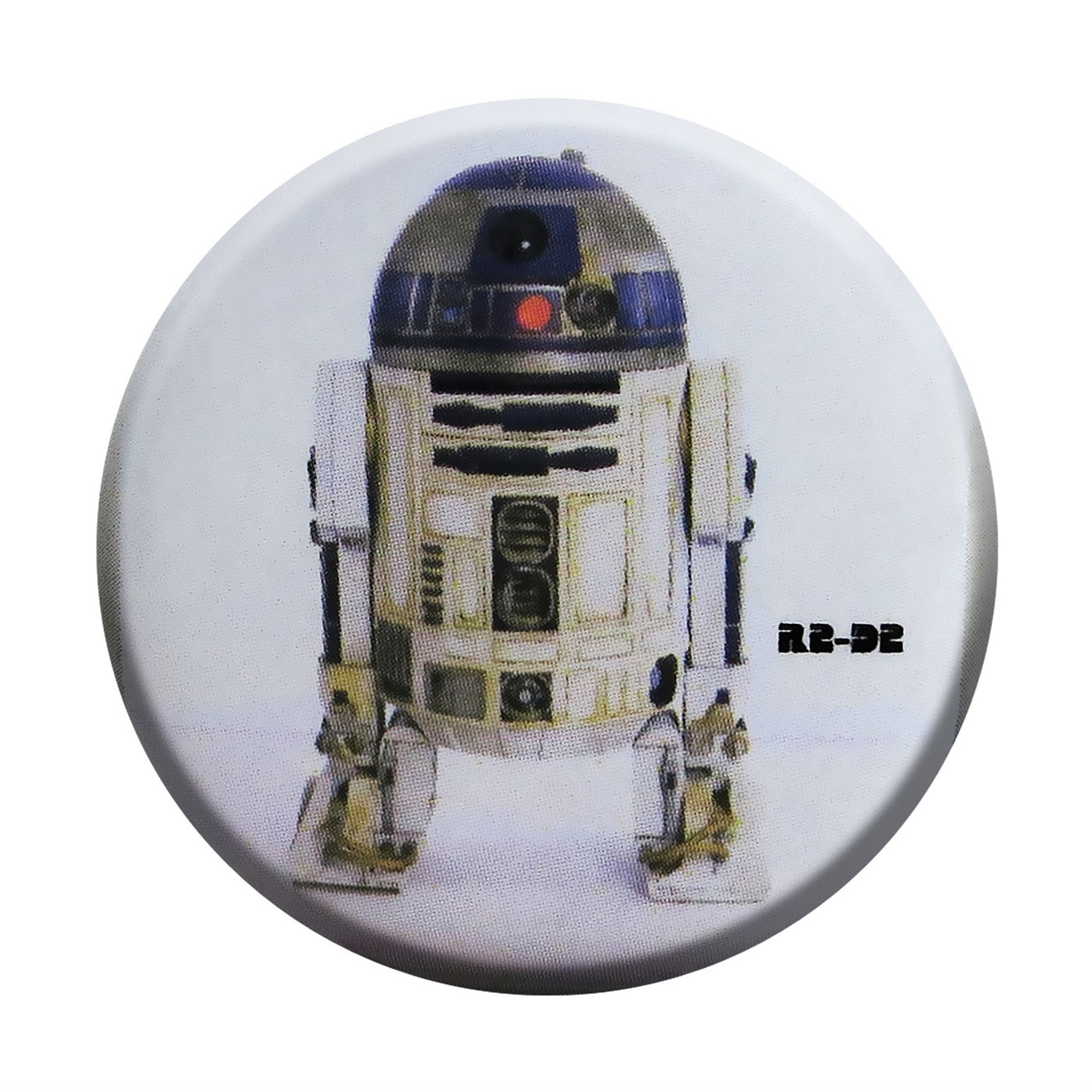 Star Wars R2D2 Button, White