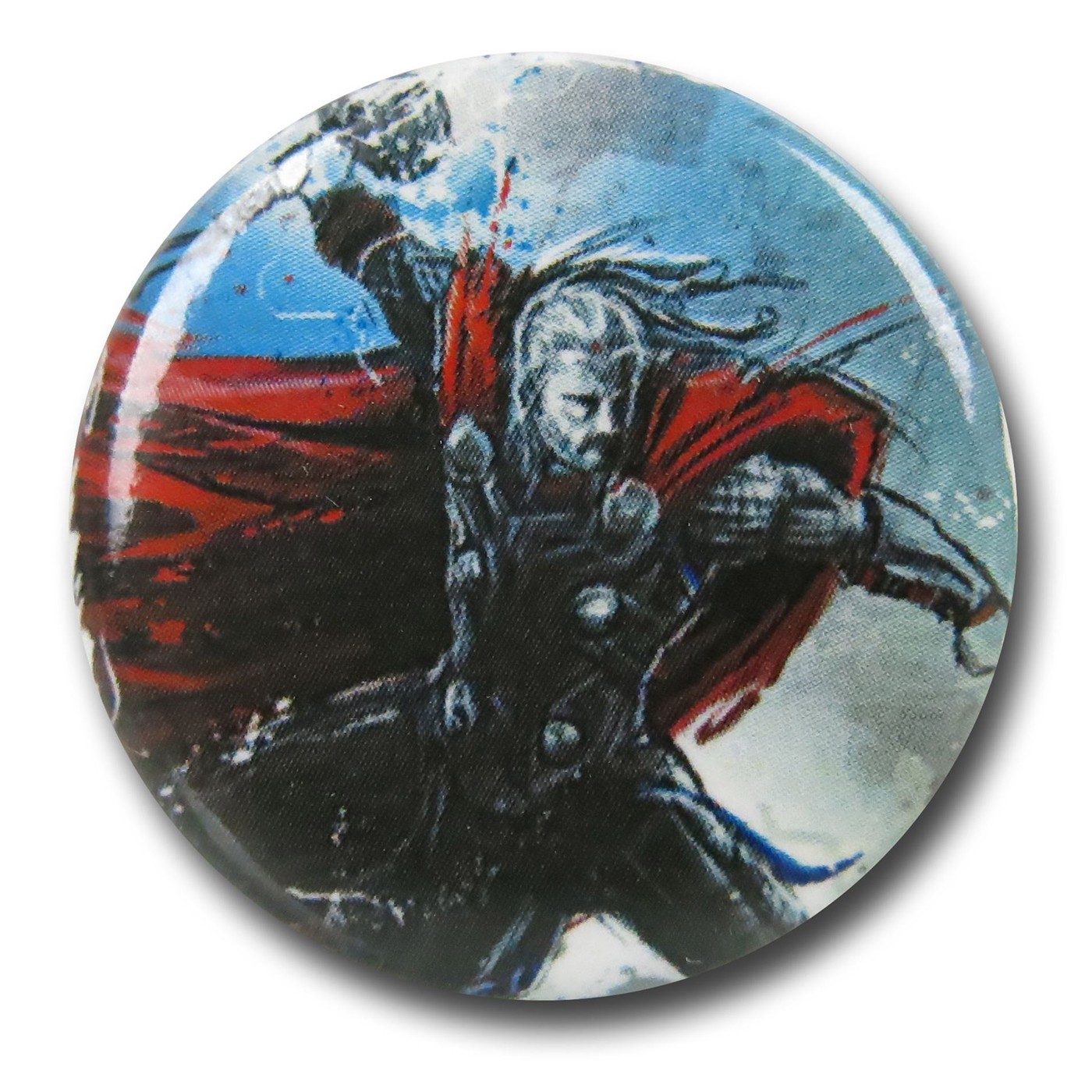 Thor Age of Ultron Distressed Button, Blue