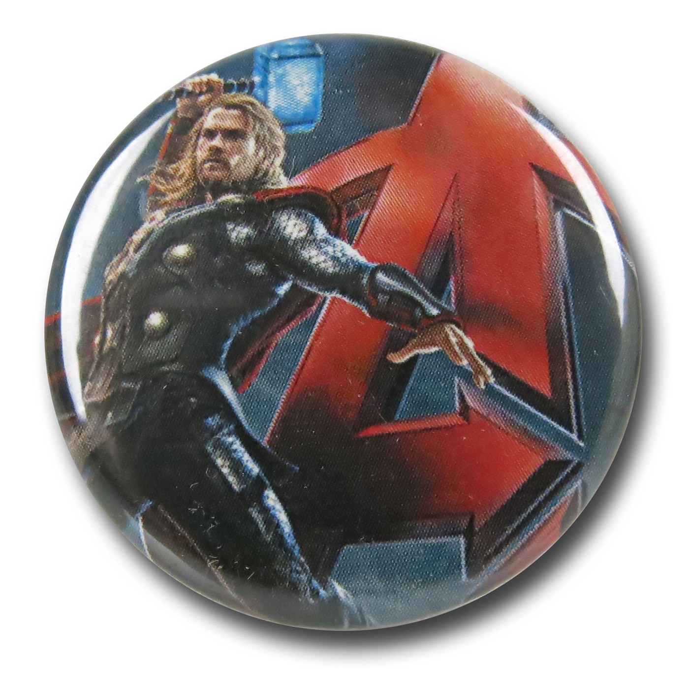 Thor Age of Ultron Symbol Button, Blue