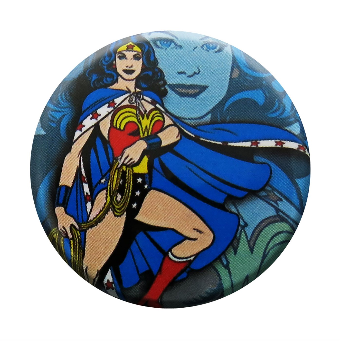 Wonder Woman Cape Button, Blue
