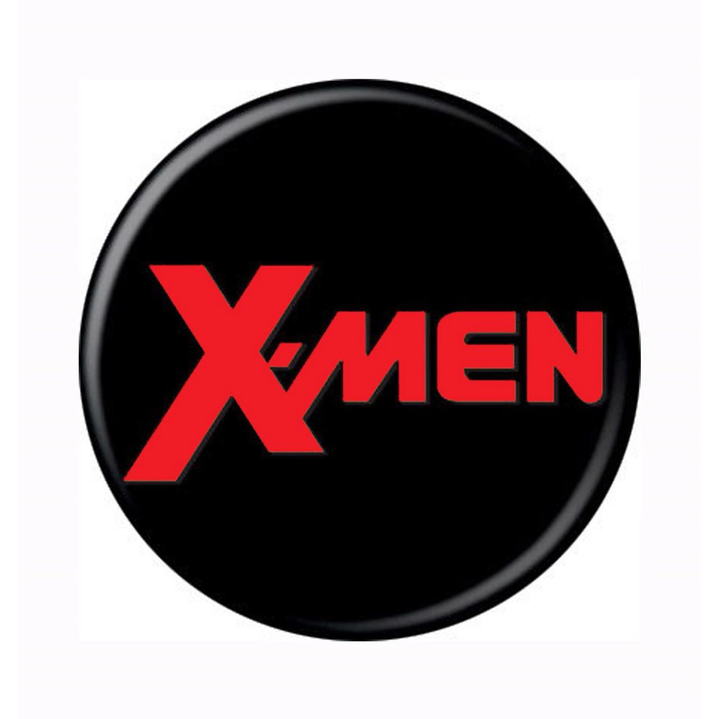 X-Men Logo Button, Black