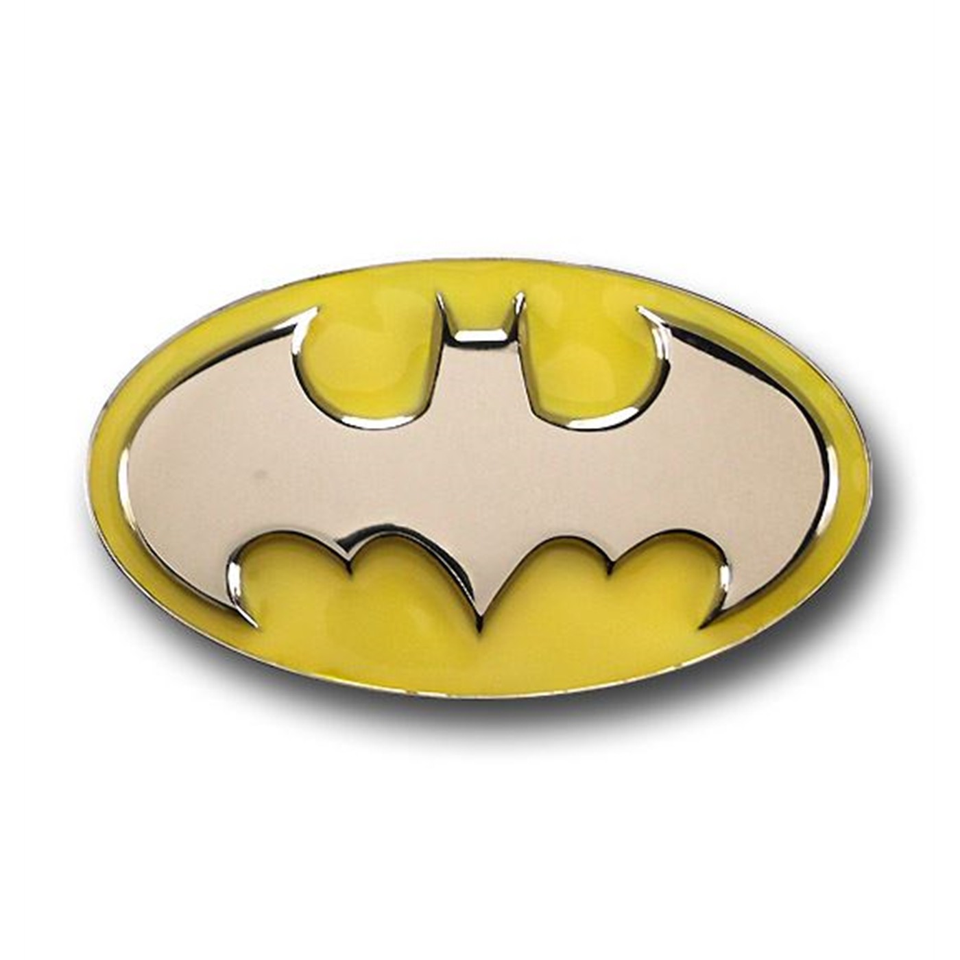 Batman Symbol Belt Buckle Glow in the Dark, Grey