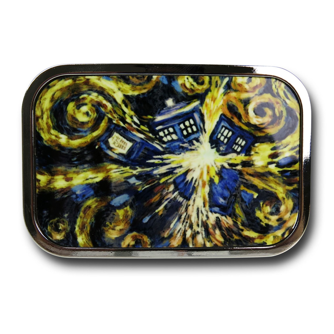 Doctor Who Starry Night Belt Buckle, Blue