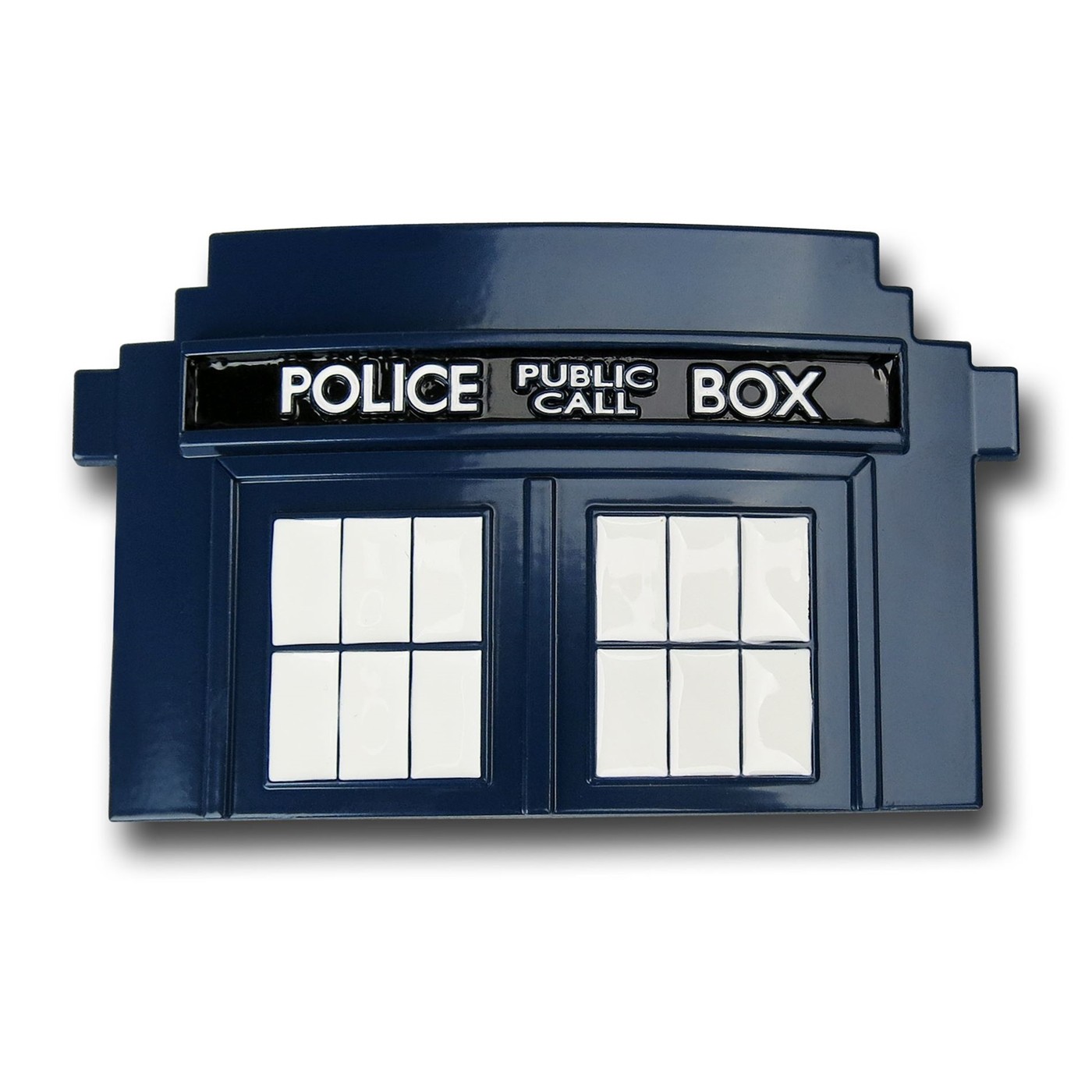 Doctor Who Tardis Belt Buckle, Blue