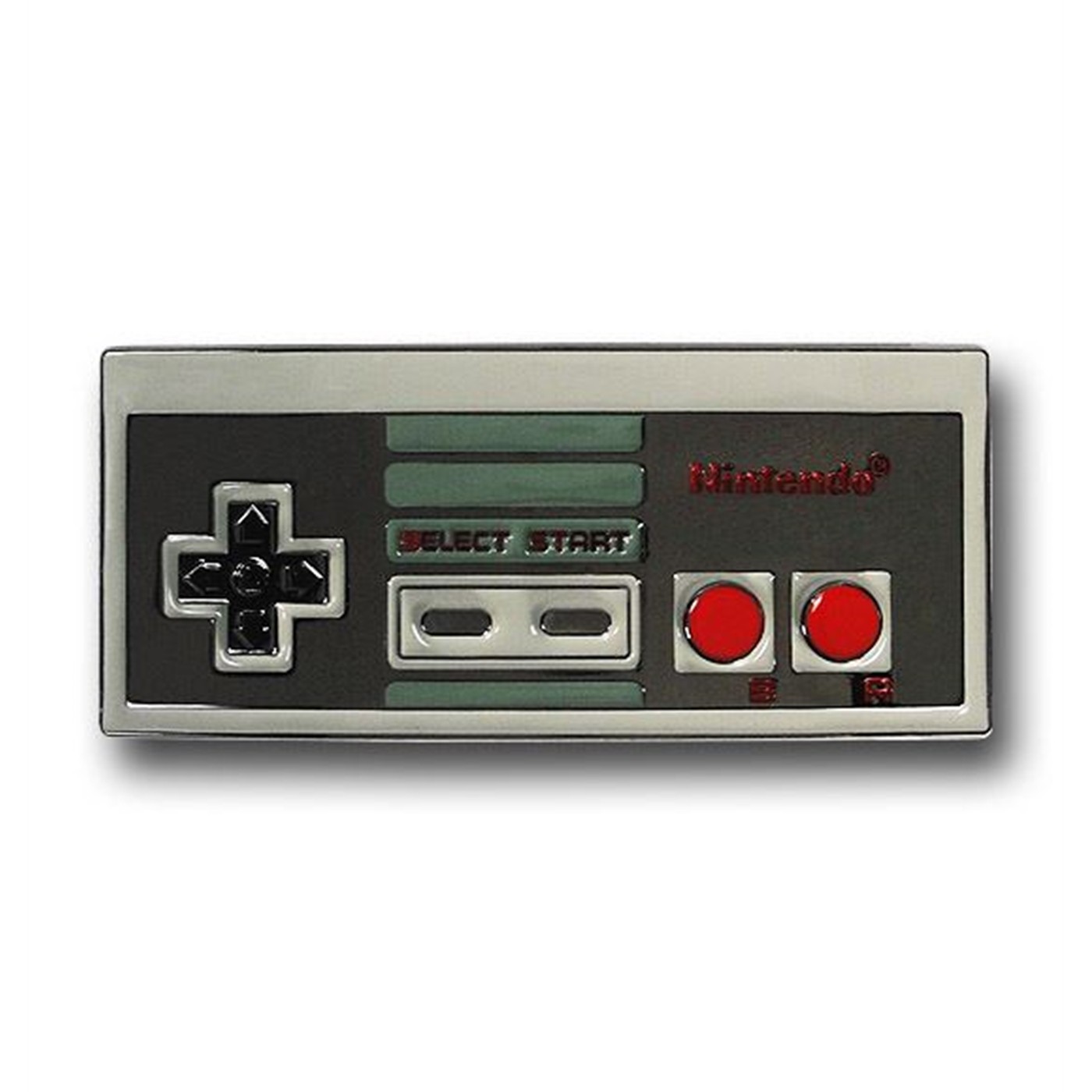 Nintendo Controller Belt Buckle, Grey