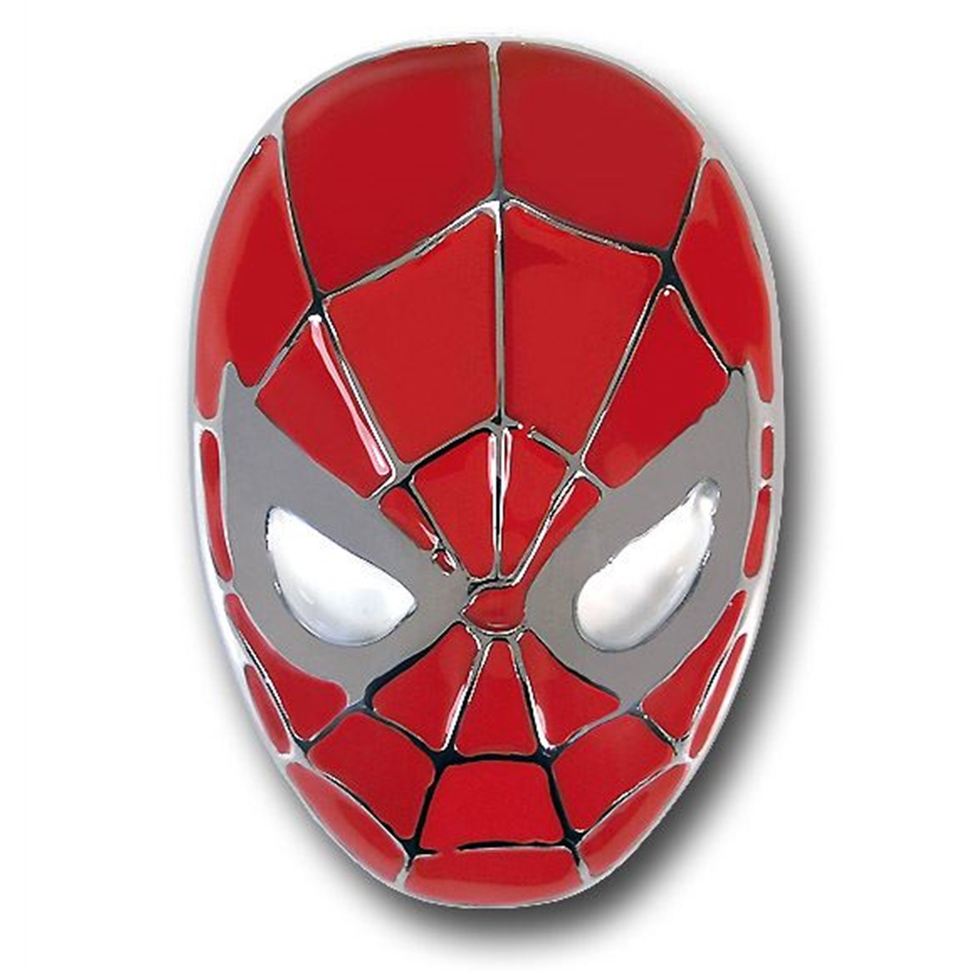 Spiderman Head Belt Buckle, Red