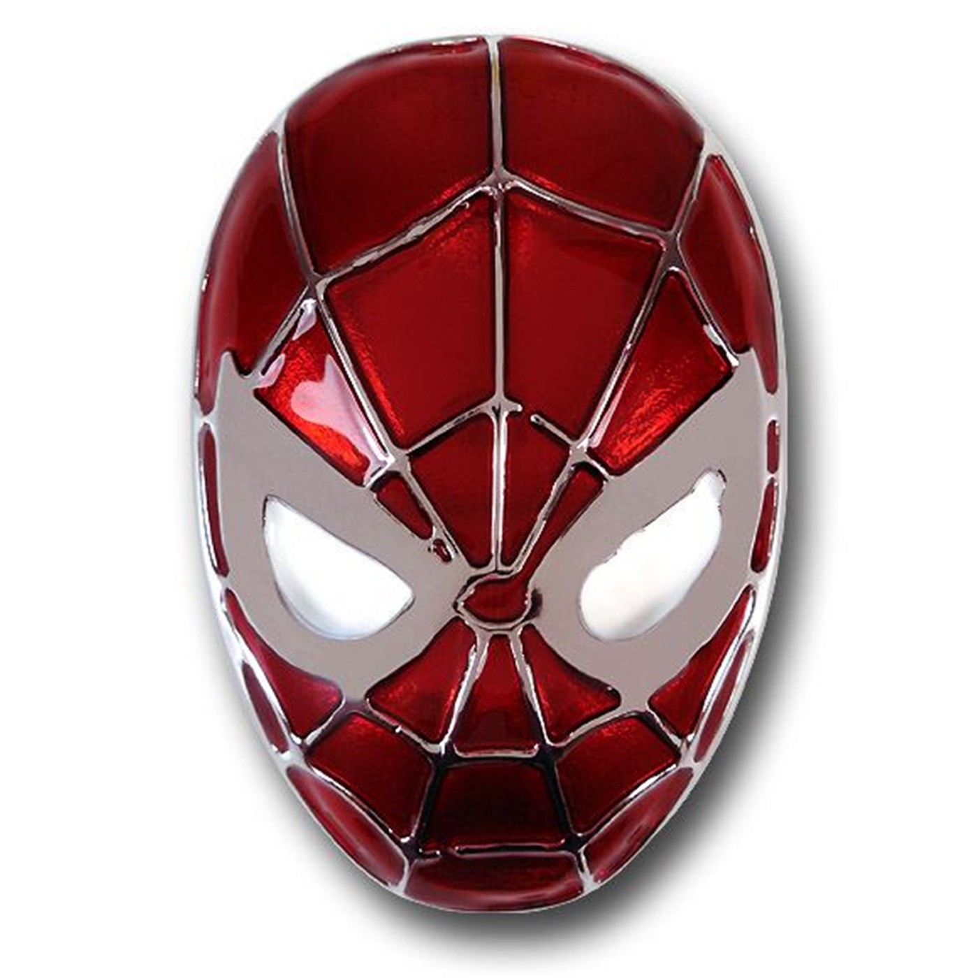 Spiderman Translucent Head Belt Buckle, Red