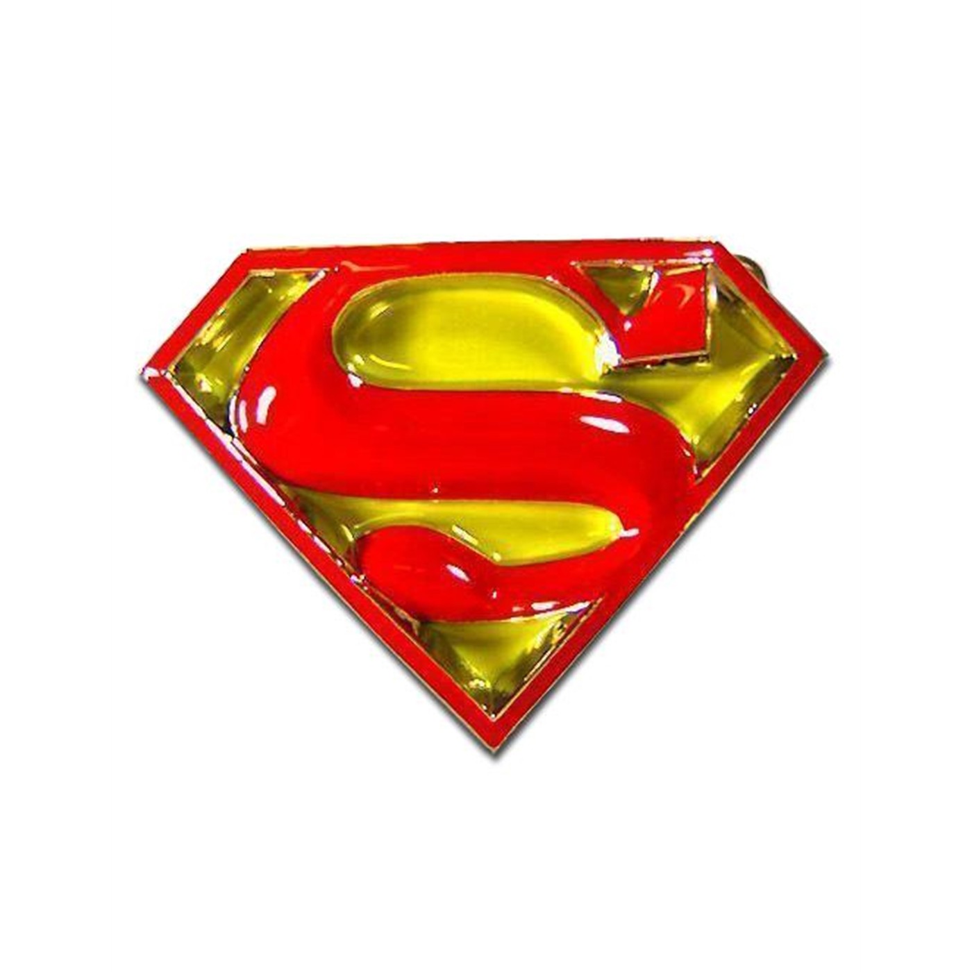 Superman 3d Logo Belt Buckle