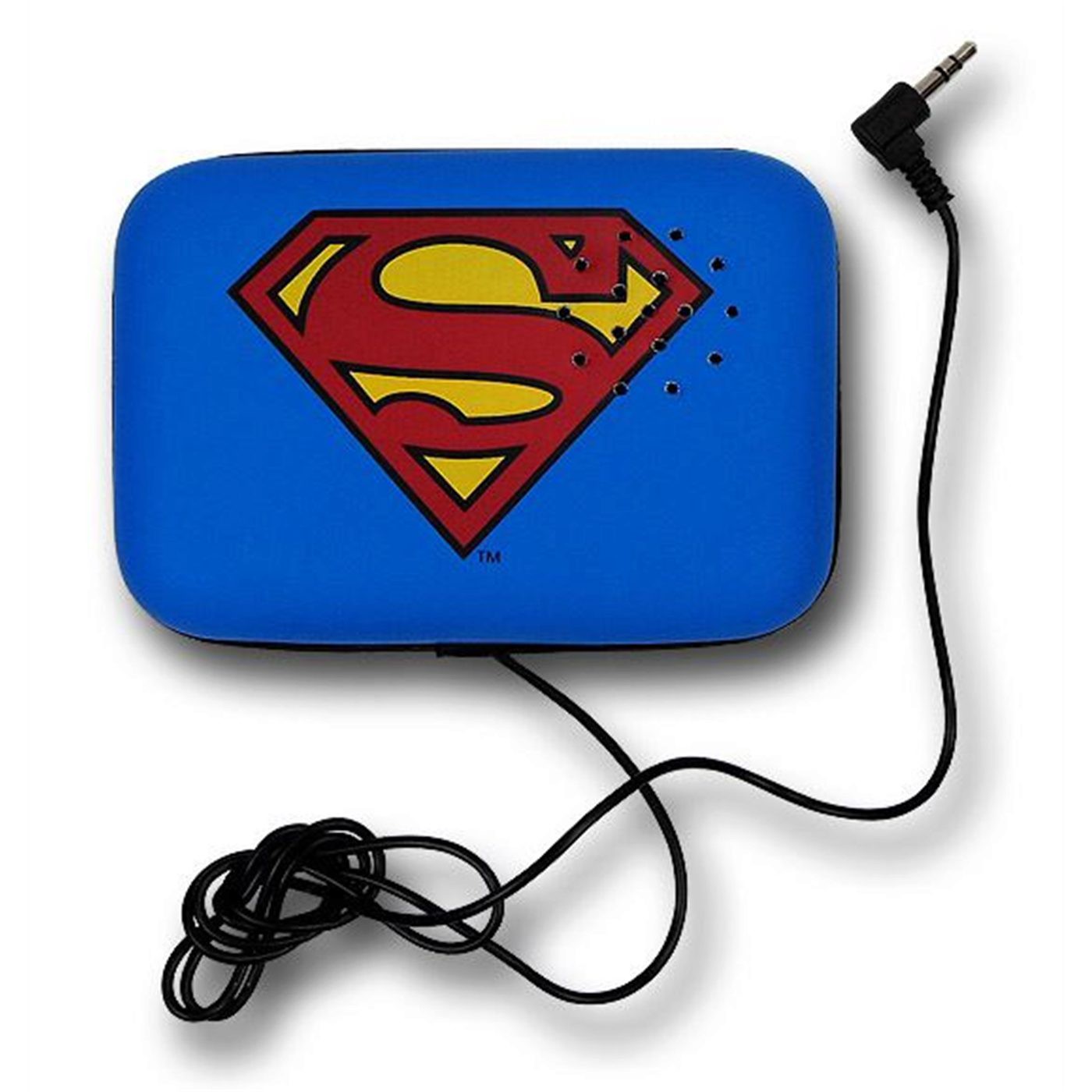 Superman Symbol Belt Buckle w/Speaker, Blue