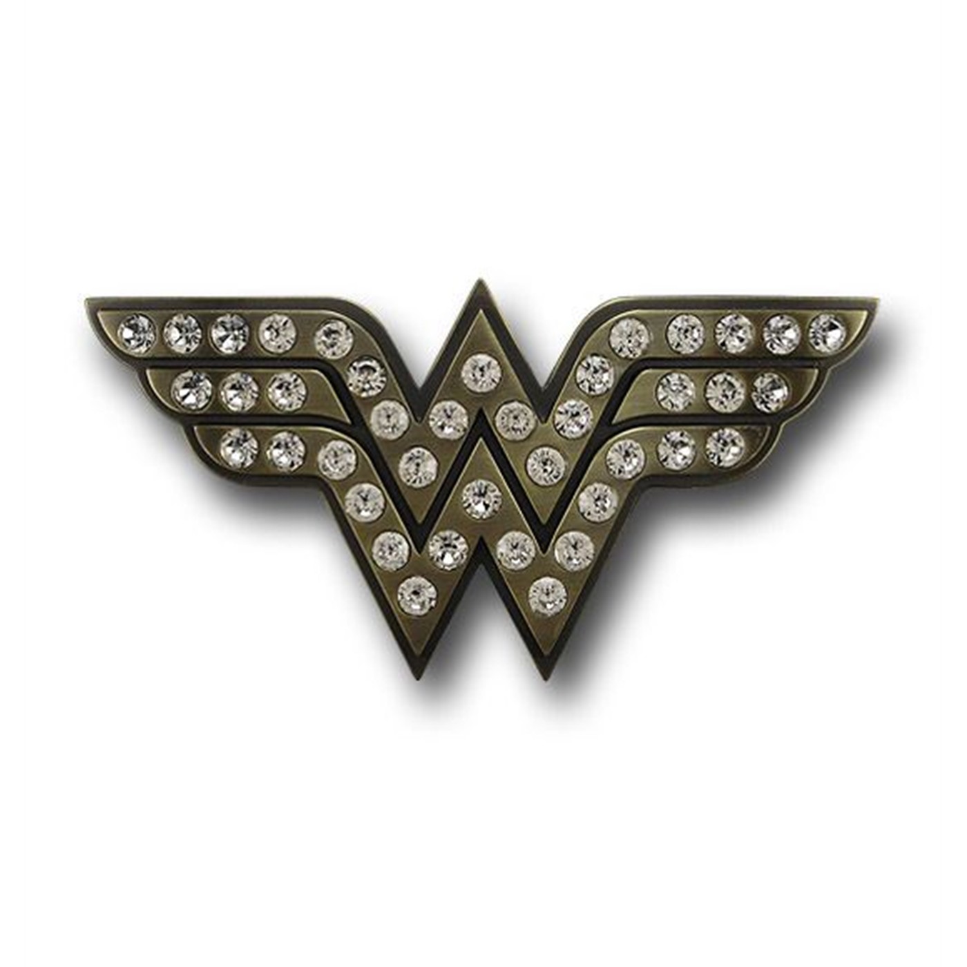 Wonder Woman Rhinestone Symbol Belt Buckle