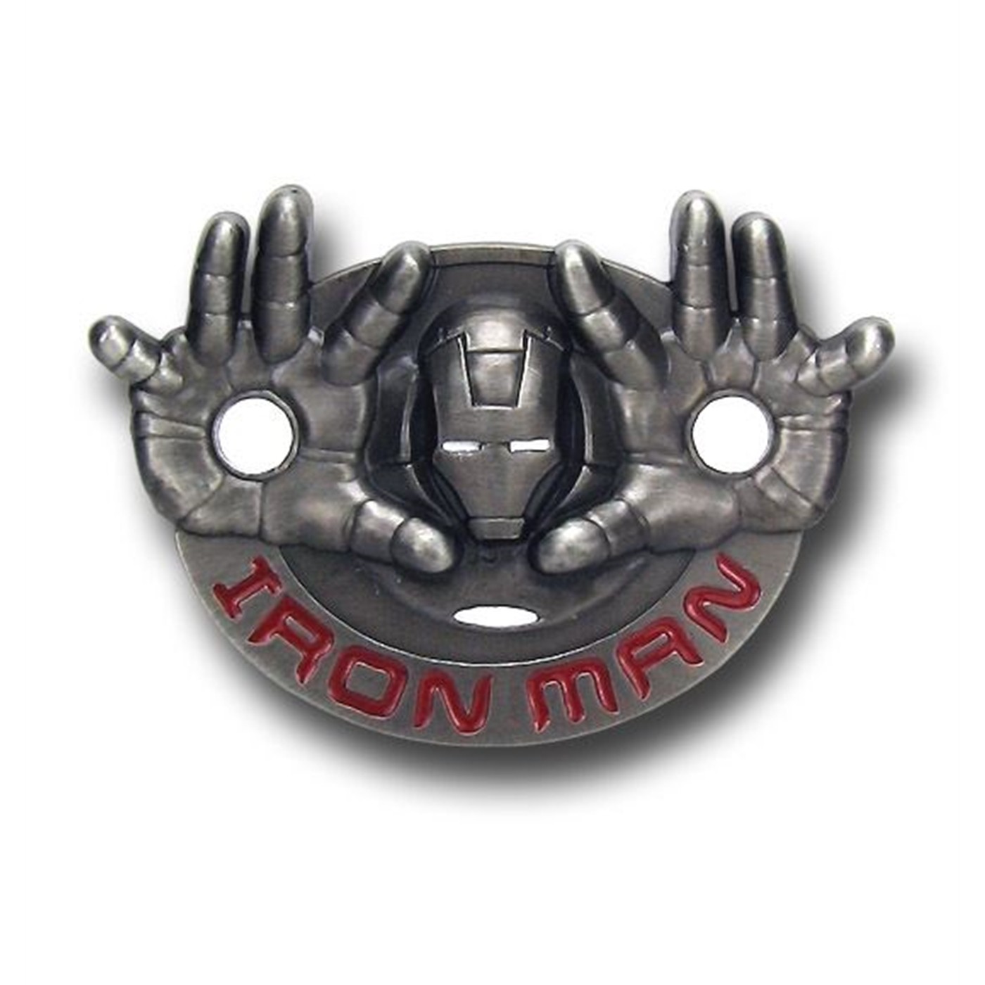 Iron Man  Big Hands Metal Belt Buckle