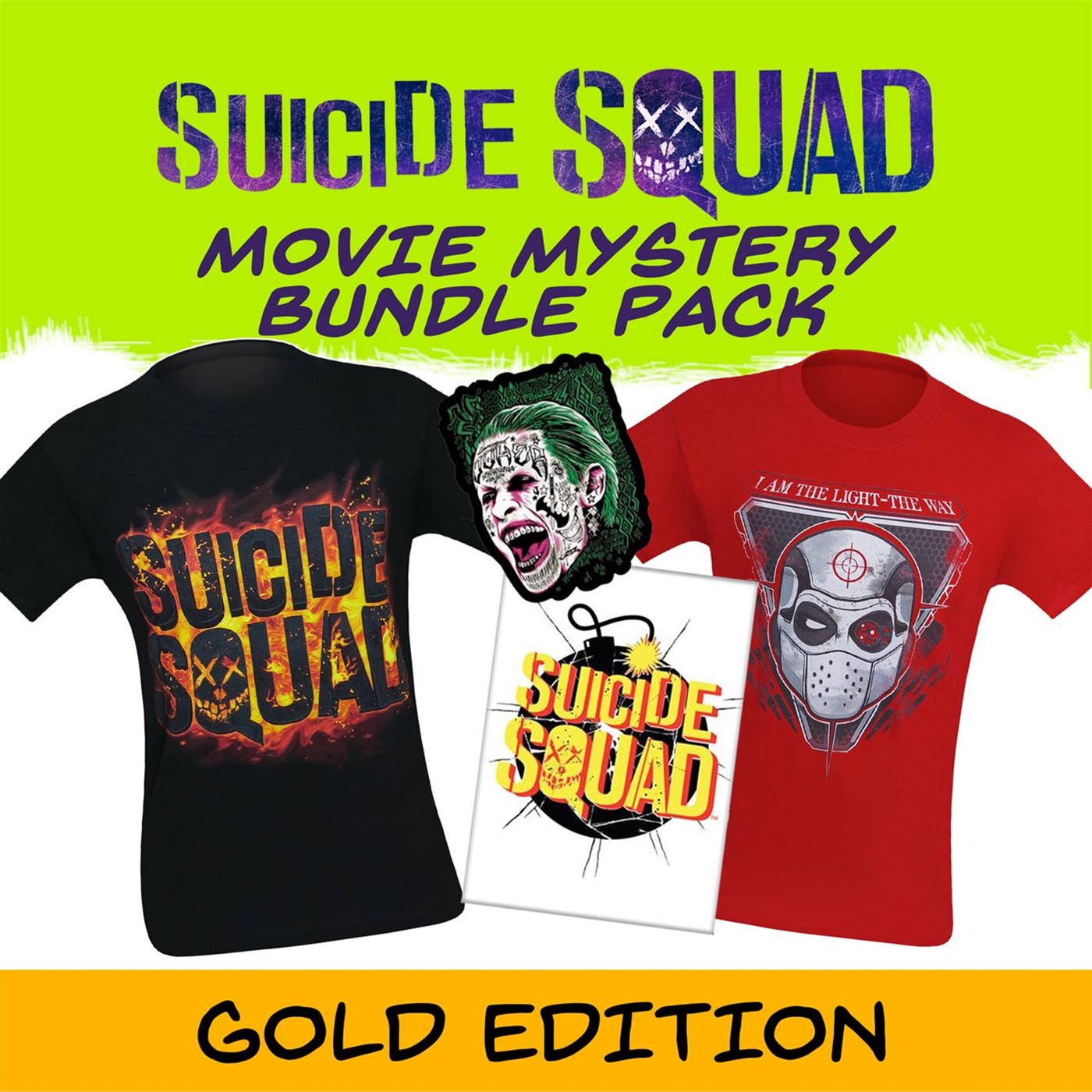 Suicide Squad Movie Mystery Pack Gold Edition for Men