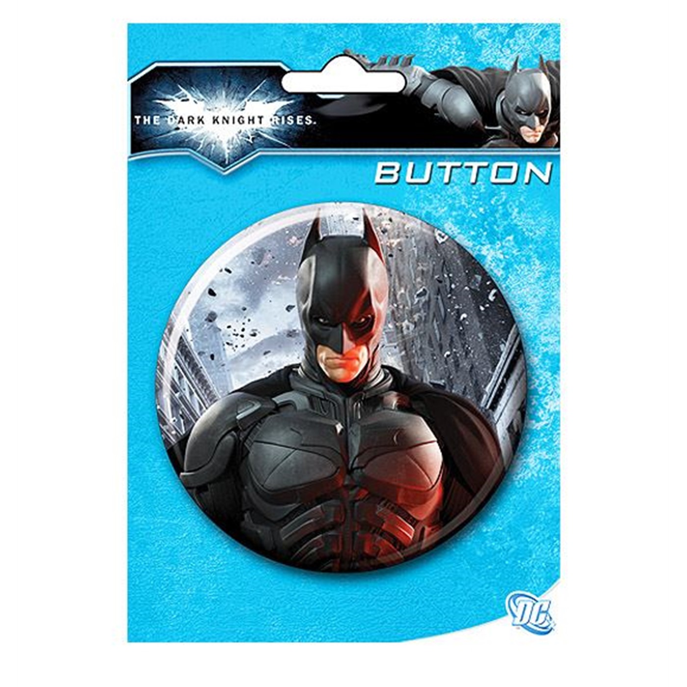 Dark Knight Rises 3' Batman Bust Button, White