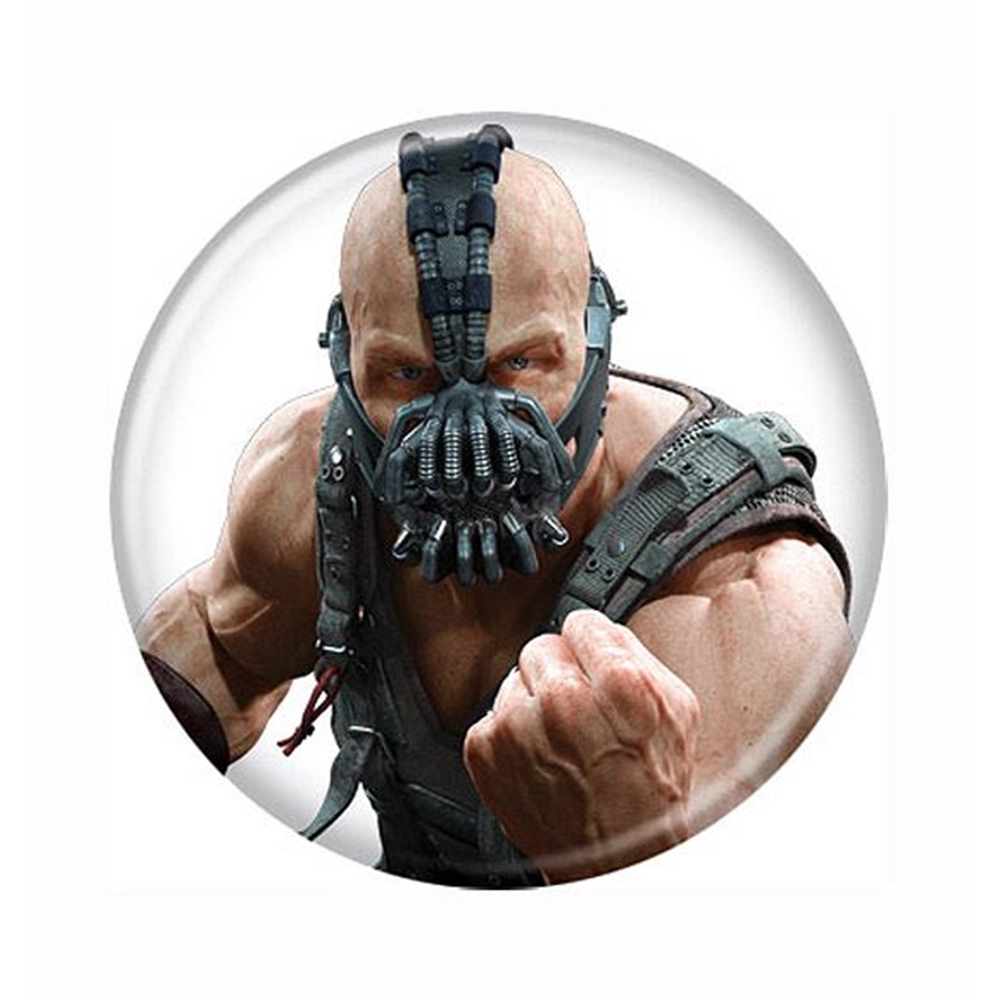 Batman Dark Knight Rises Bane Fist Button, White