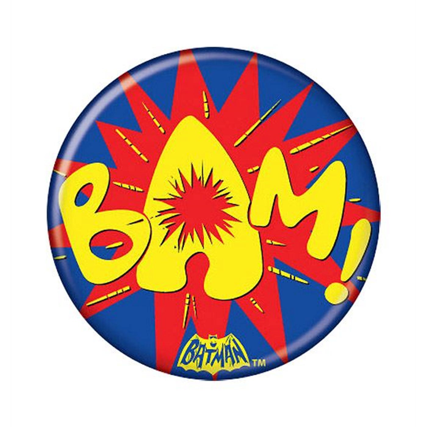 Batman 66 BAM! Button, Yellow