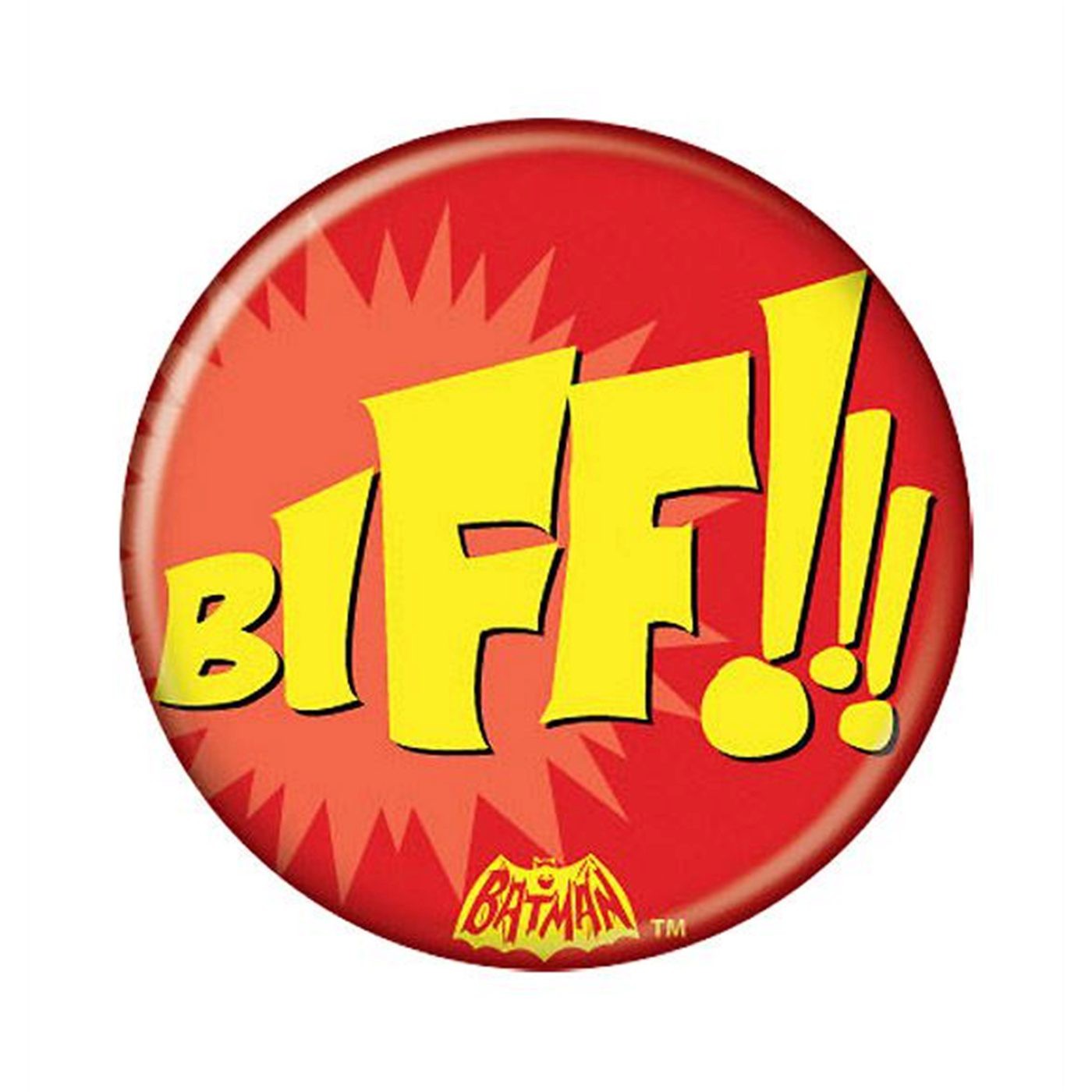 Batman 66 BIFF!!! Button, Red
