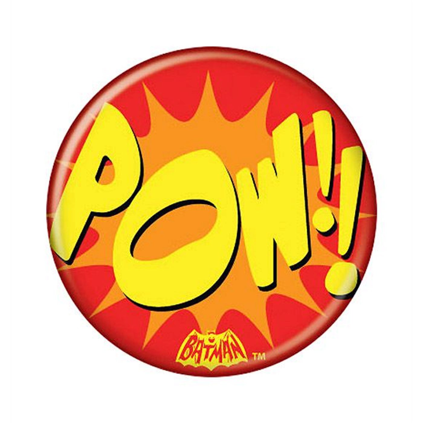 Batman 66 POW!! Button, Yellow