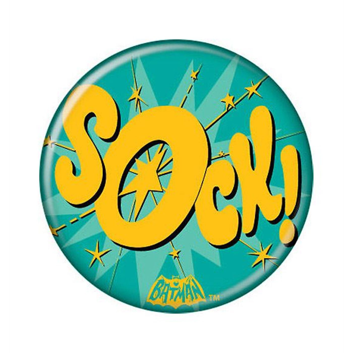 Batman 66 SOCK! Button, Green