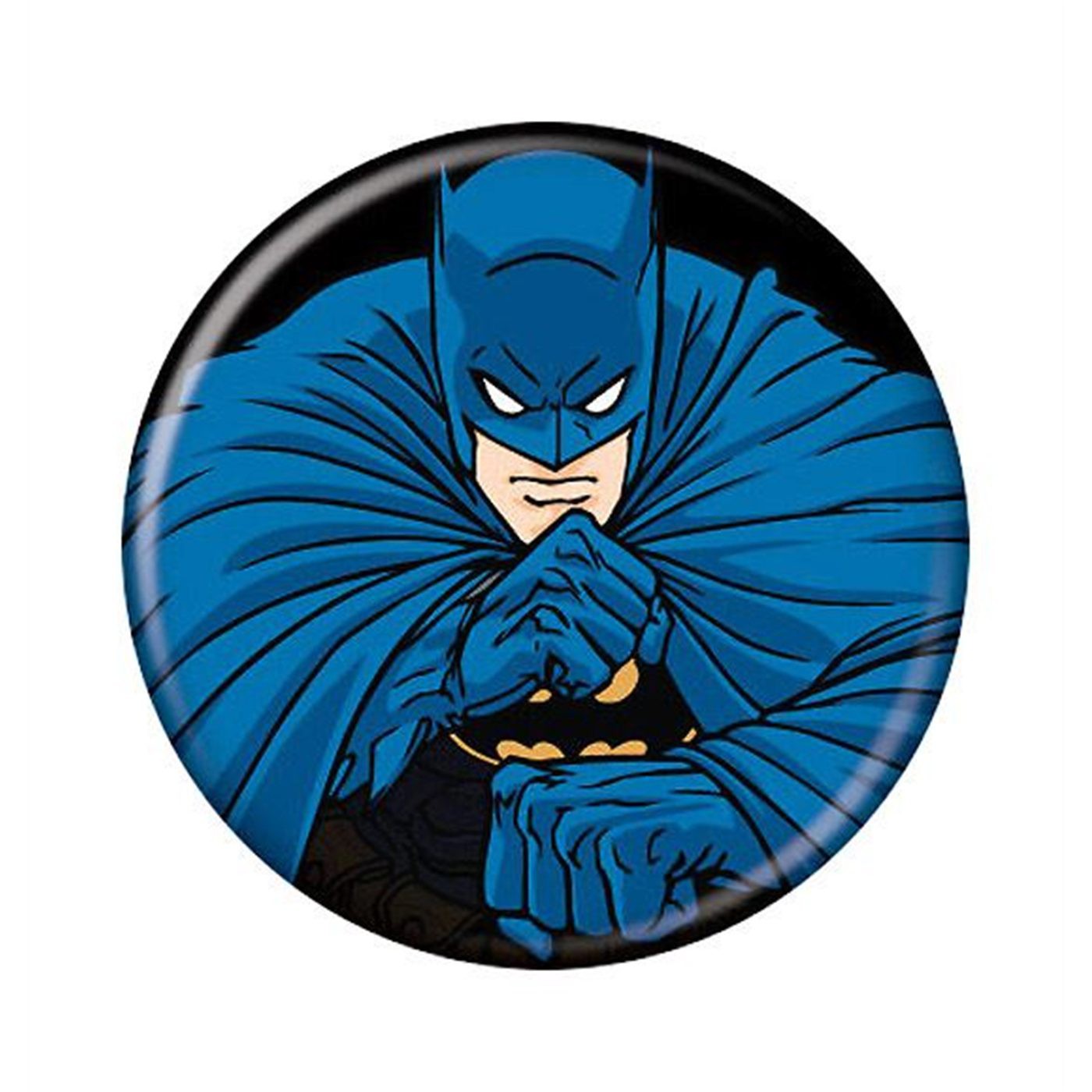 Batman Fists Button, White