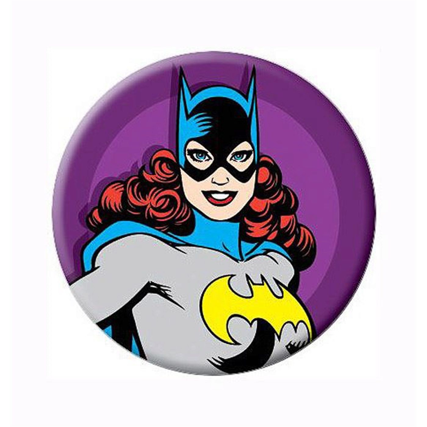 Batgirl Retro Babs Button, White