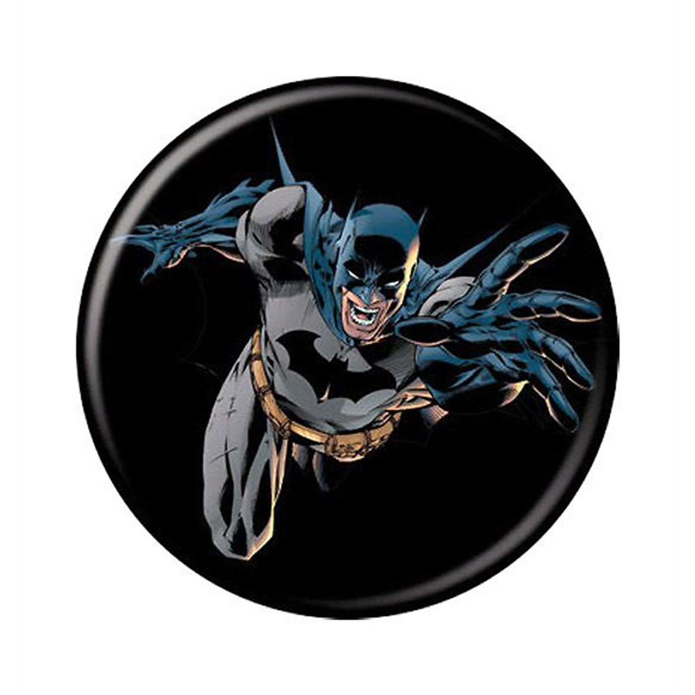 Batman Reaching from the Darkness Button, Black