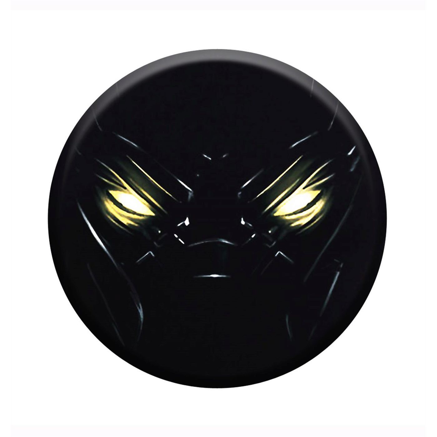 Black Panther Eyes Button, Black