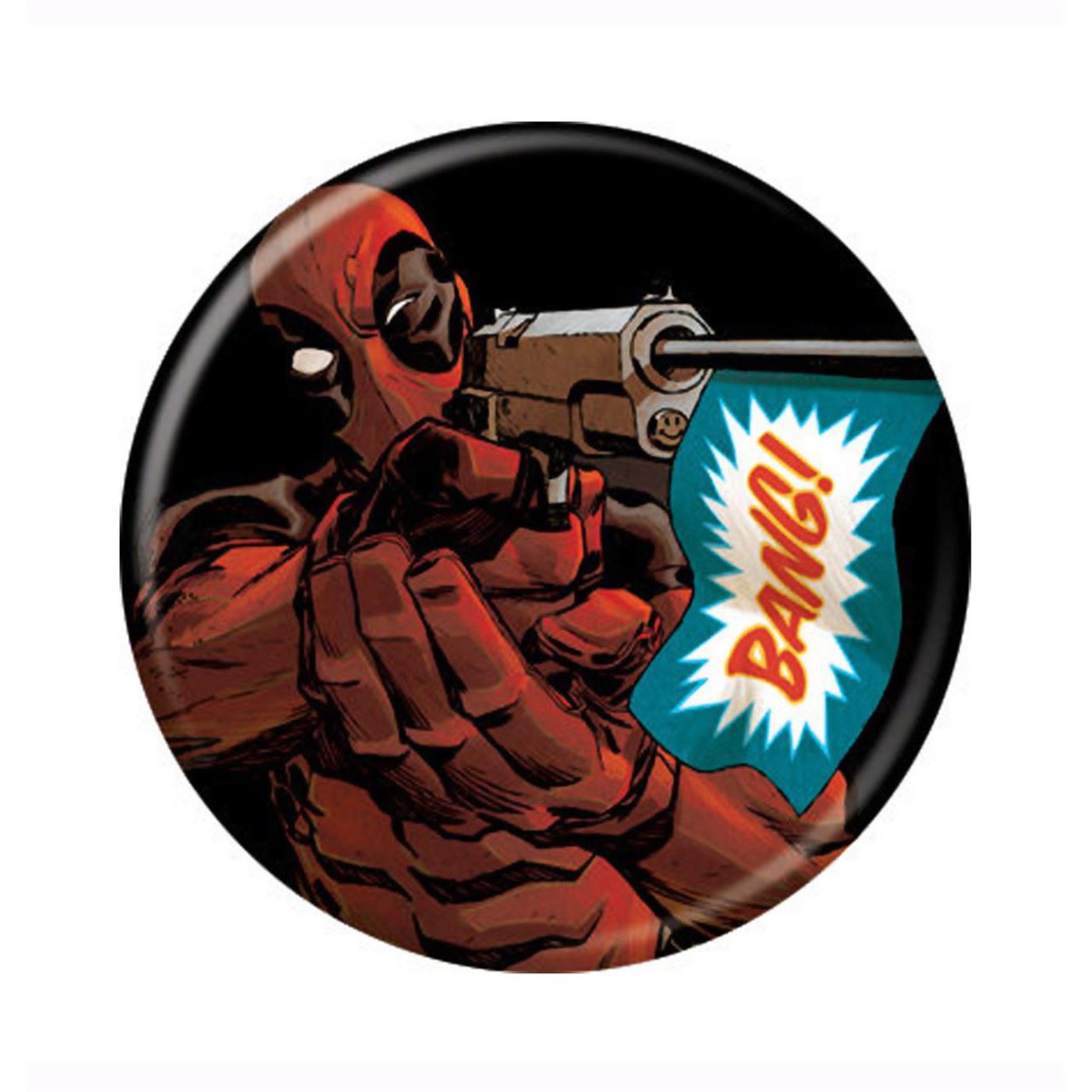 Deadpool Bang Button, Red