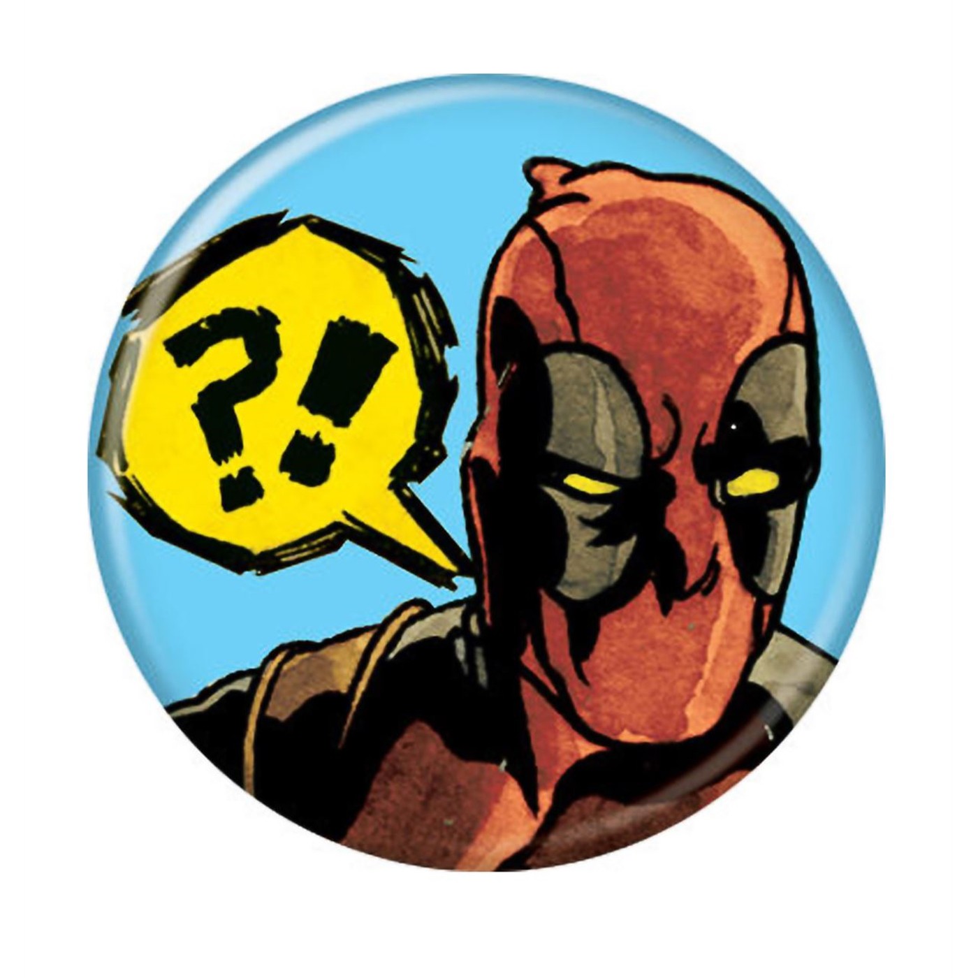 Deadpool What The! Button, Red