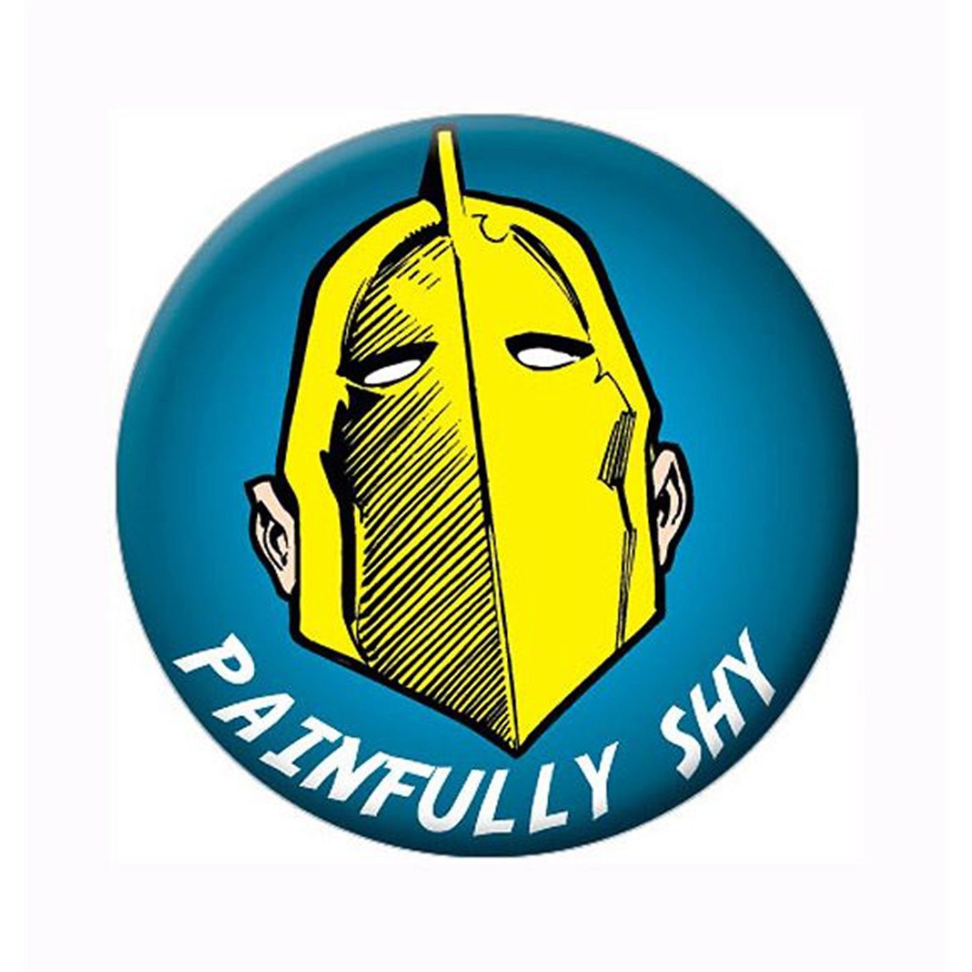 Dr Fate Painfully Shy Button, White