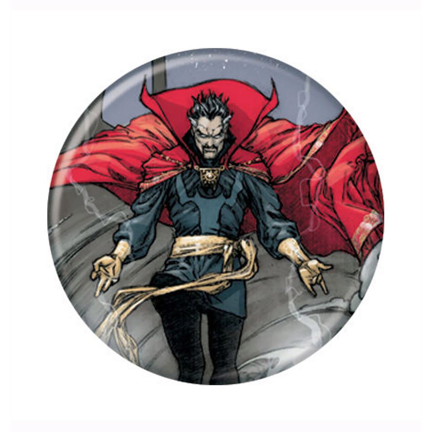 Dr. Strange Image Button, Red