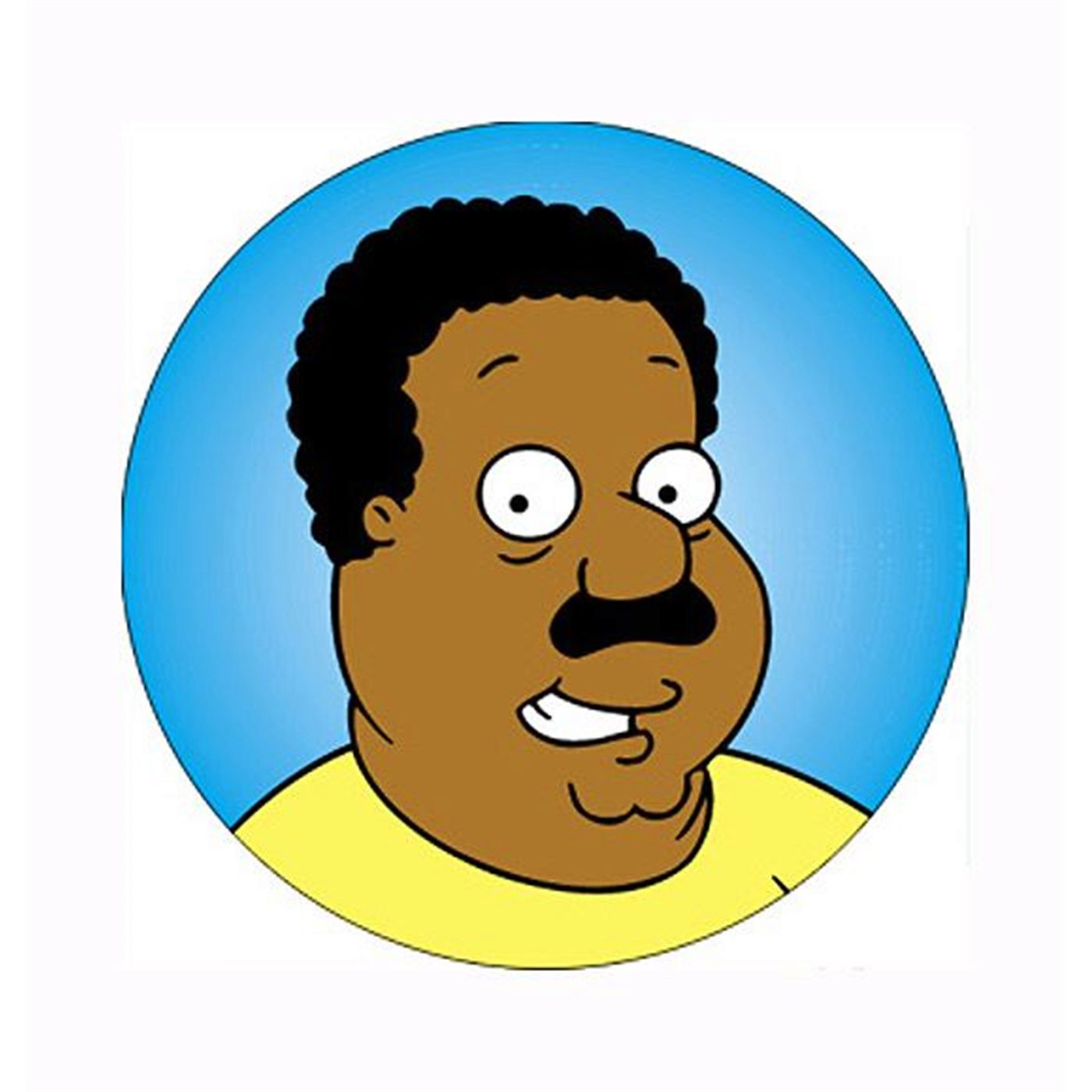 Family Guy Cleveland Button, Blue