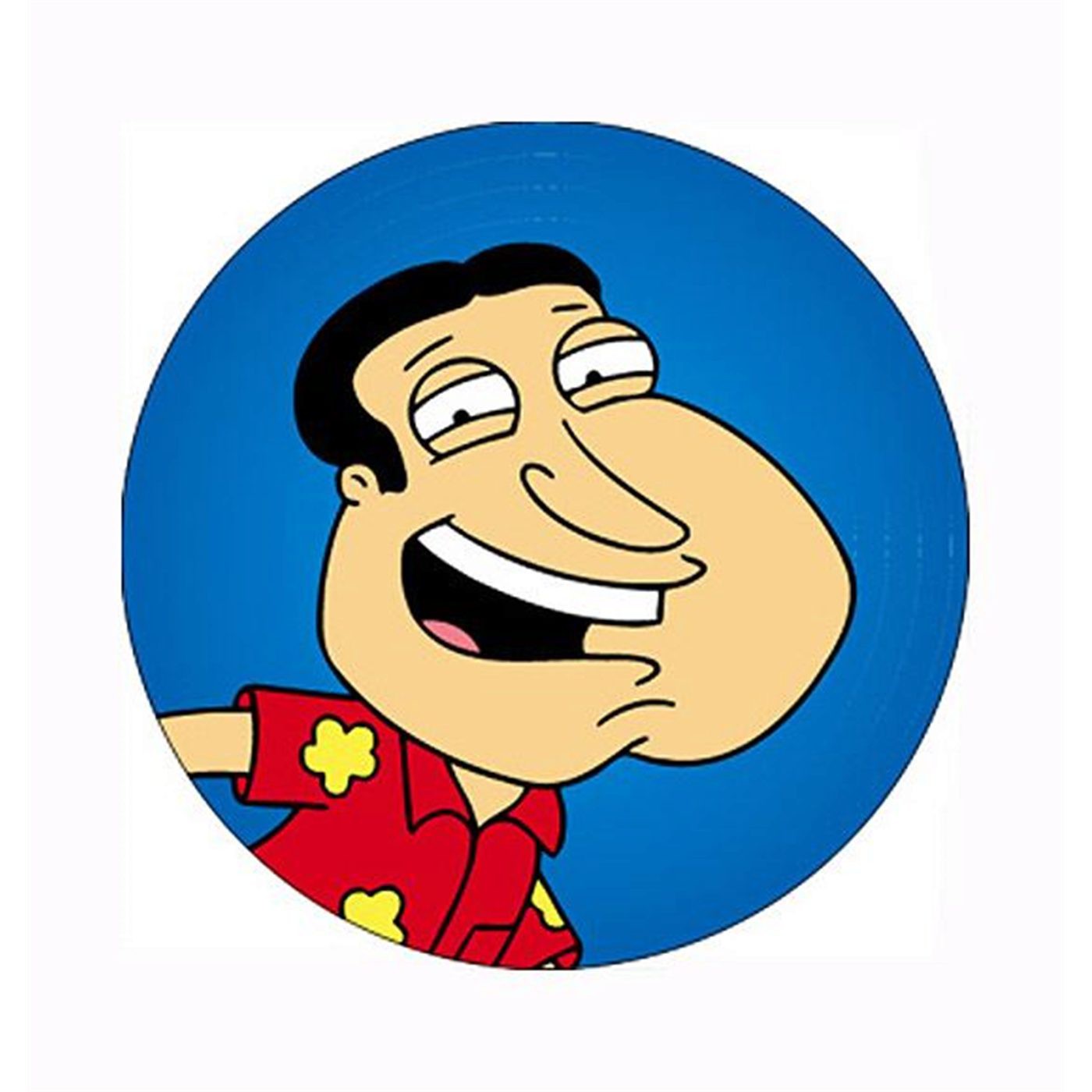 Family Guy Quagmire Button, Blue