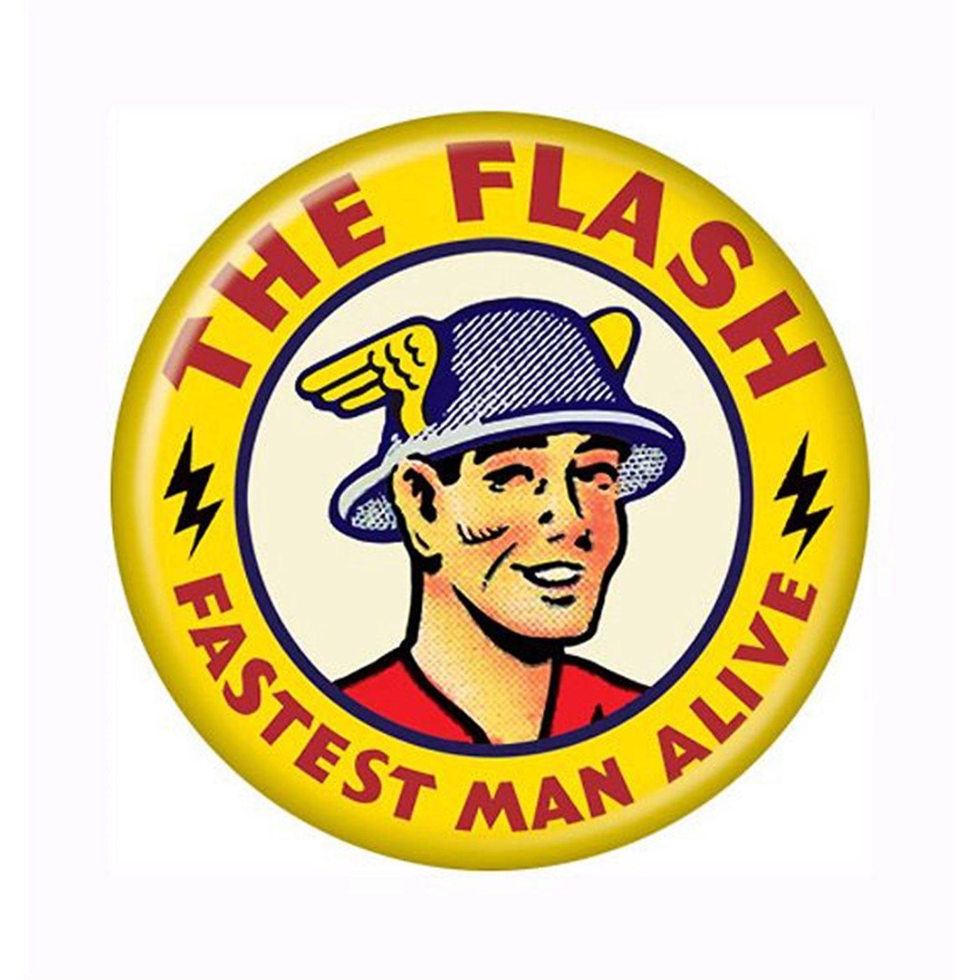 Flash Jay Garrick Button, Yellow