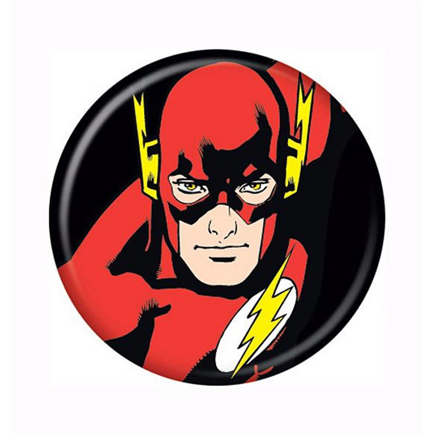 Flash Head First Button, White