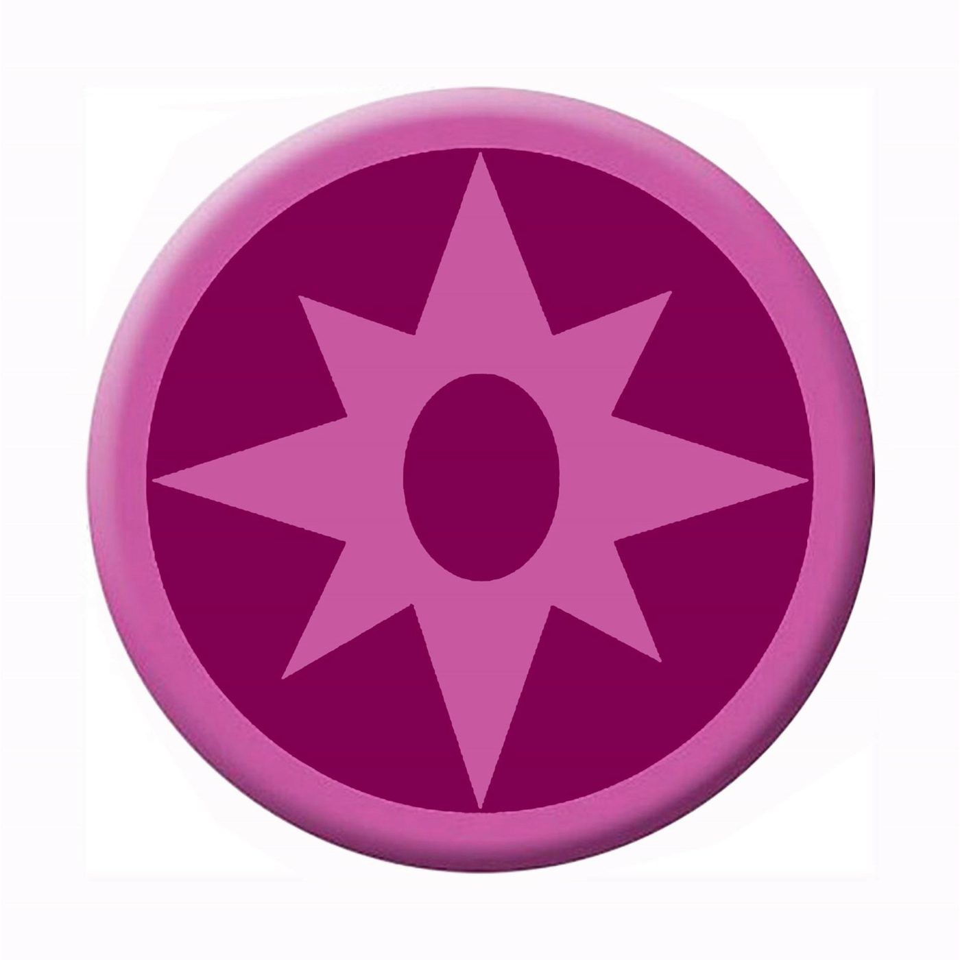 Green Lantern Violet Lantern Symbol Button, Purple