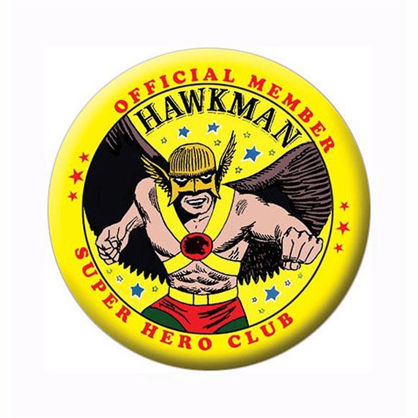 Hawkman Official Member Button, Yellow