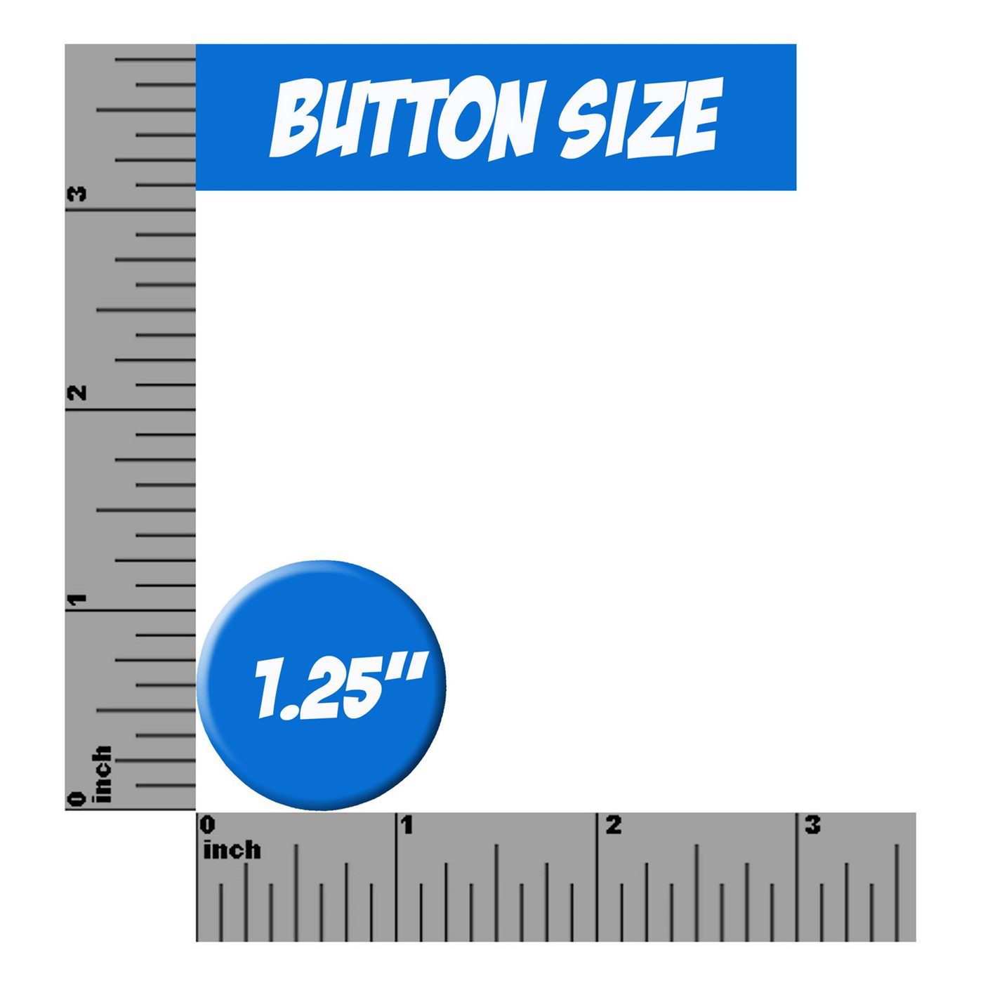 Harley Quinn Image on White Button, White