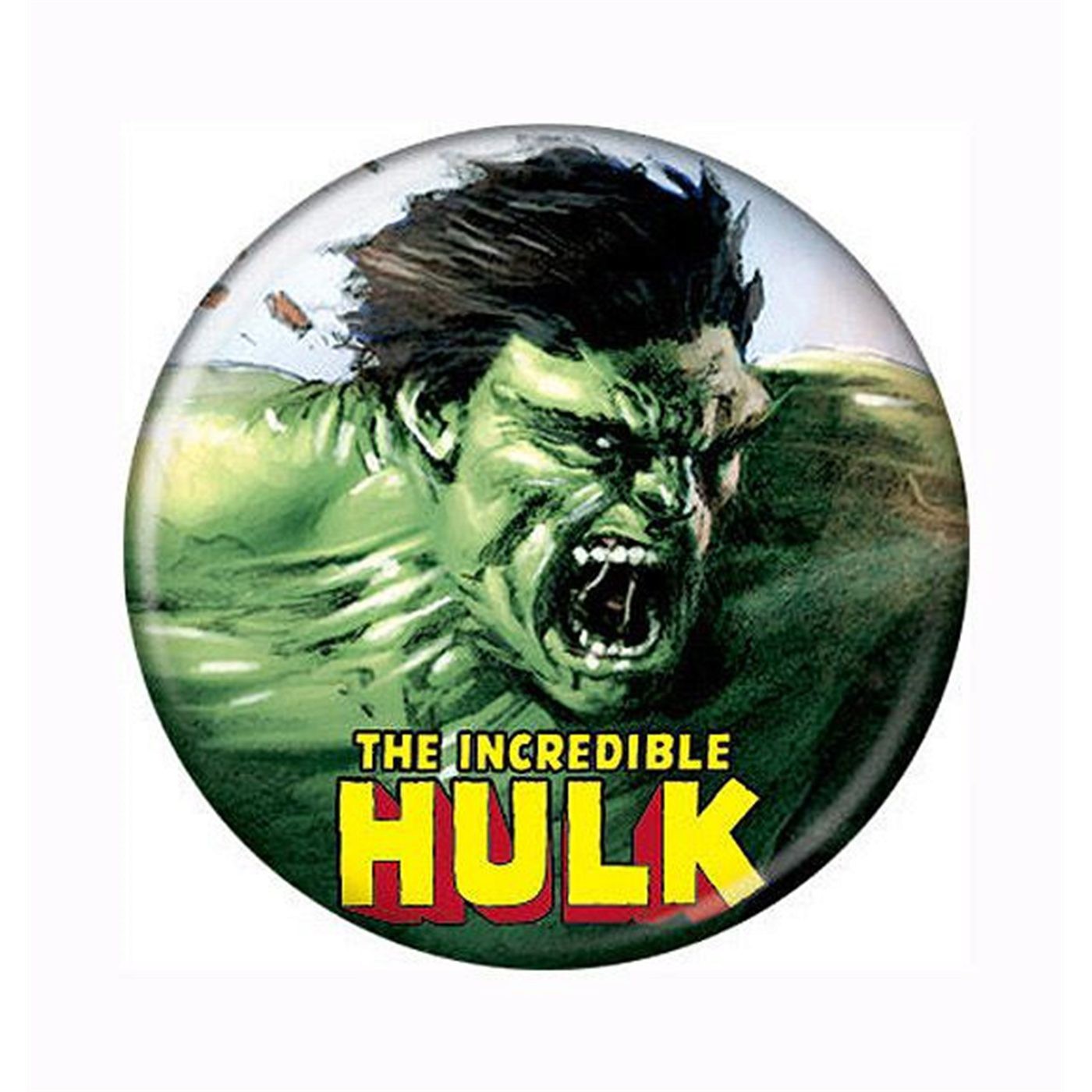 The Incredible Hulk Raging Button, White