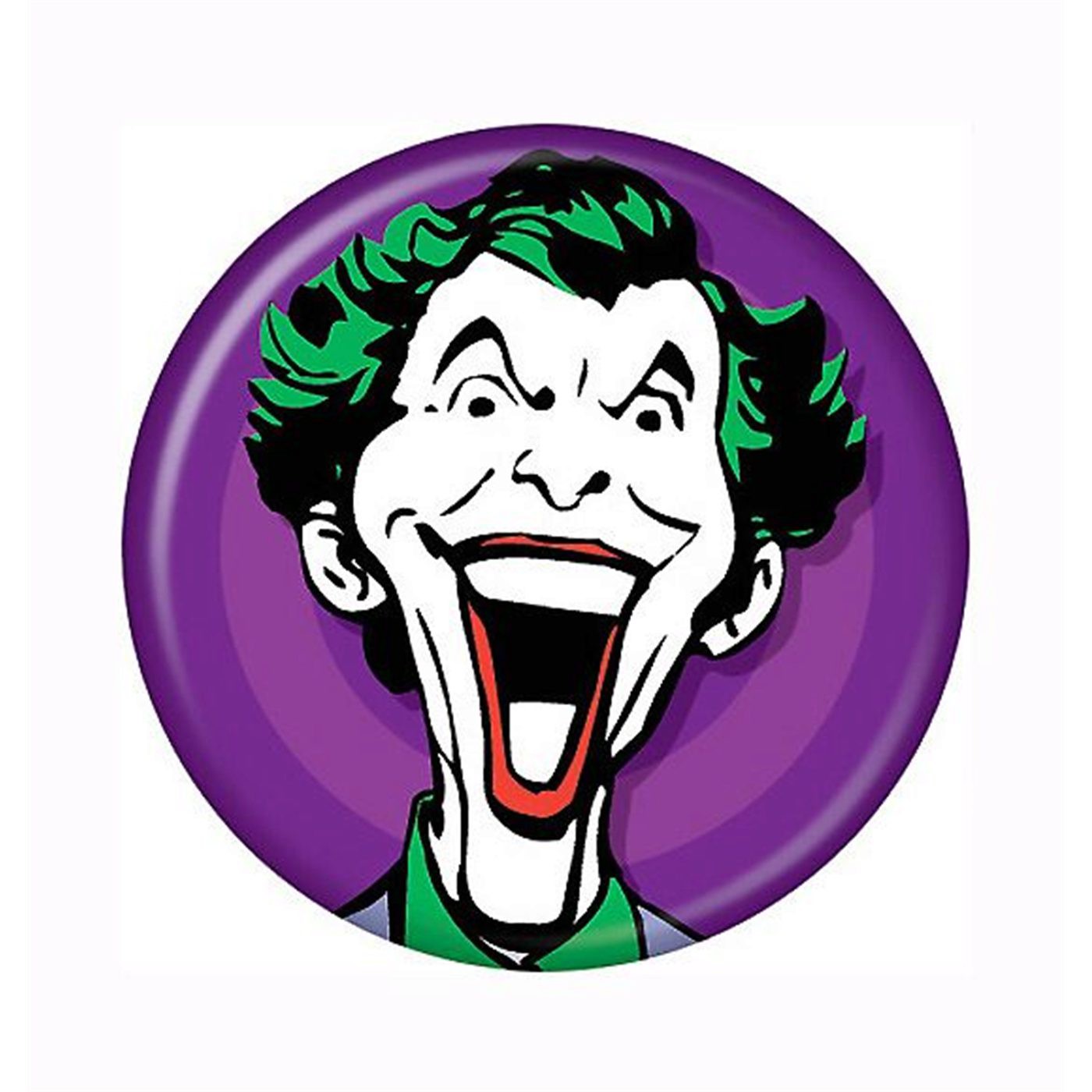 Joker Psycho Face Button, Purple