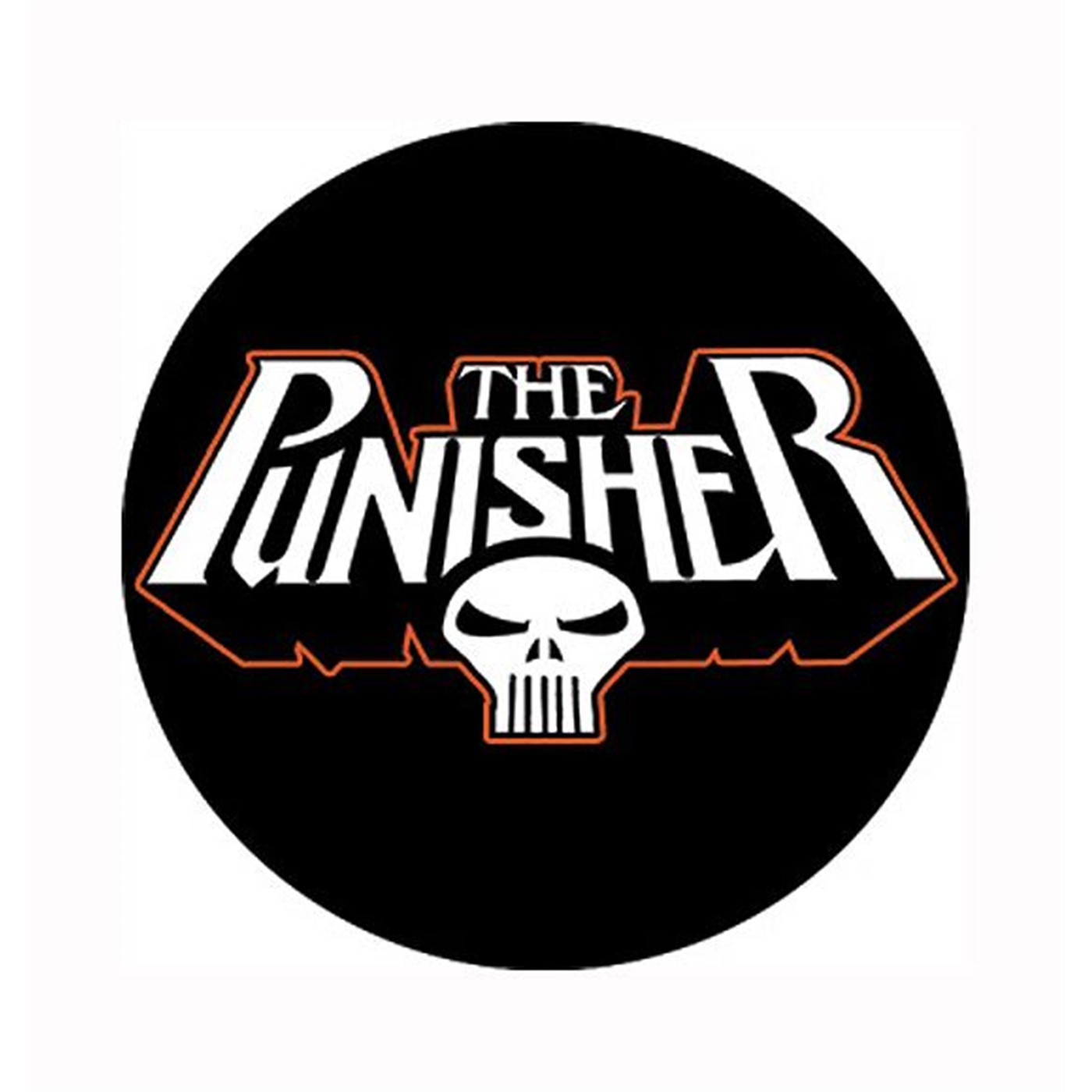Punisher Skull and Logo Button