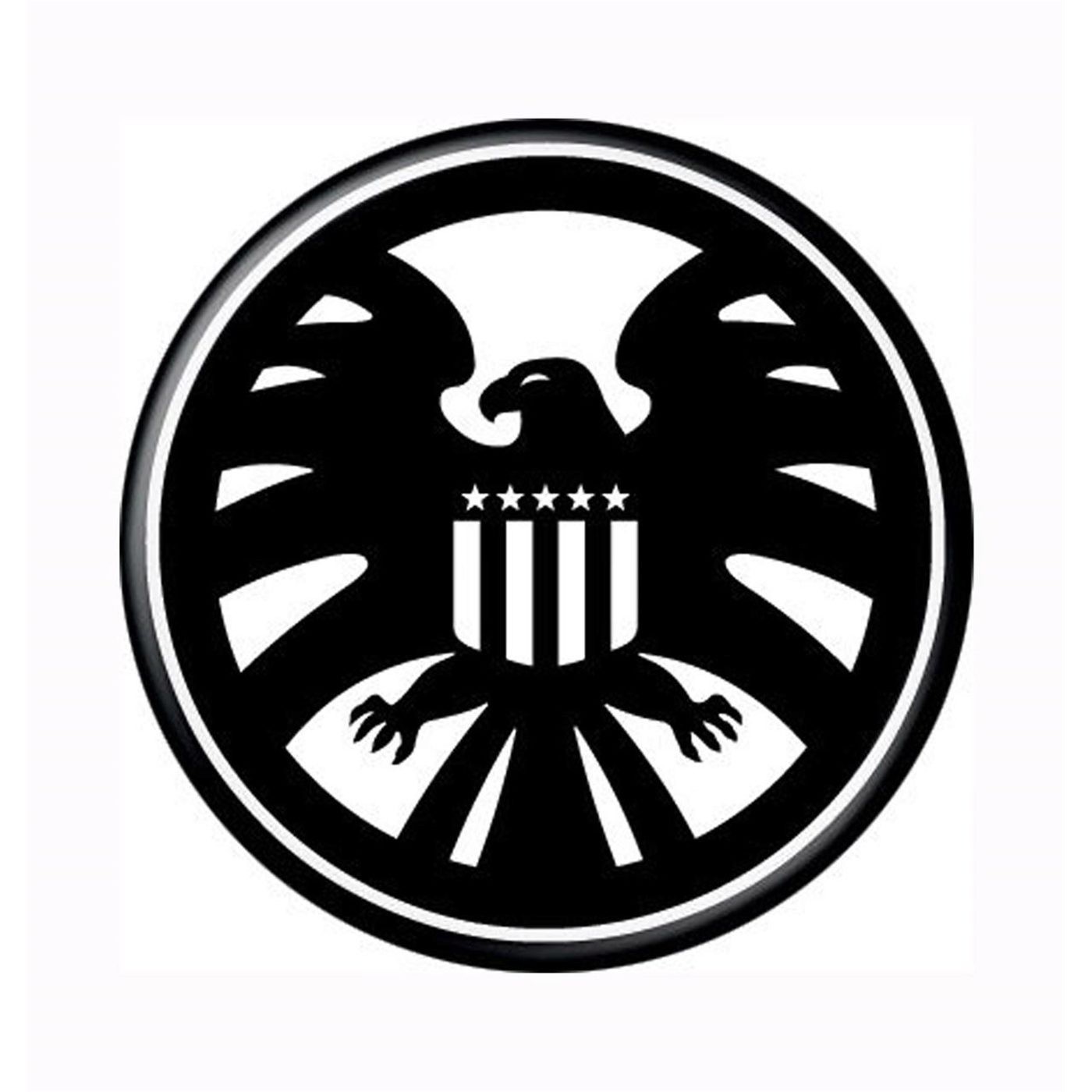 Shield Symbol Button, Black