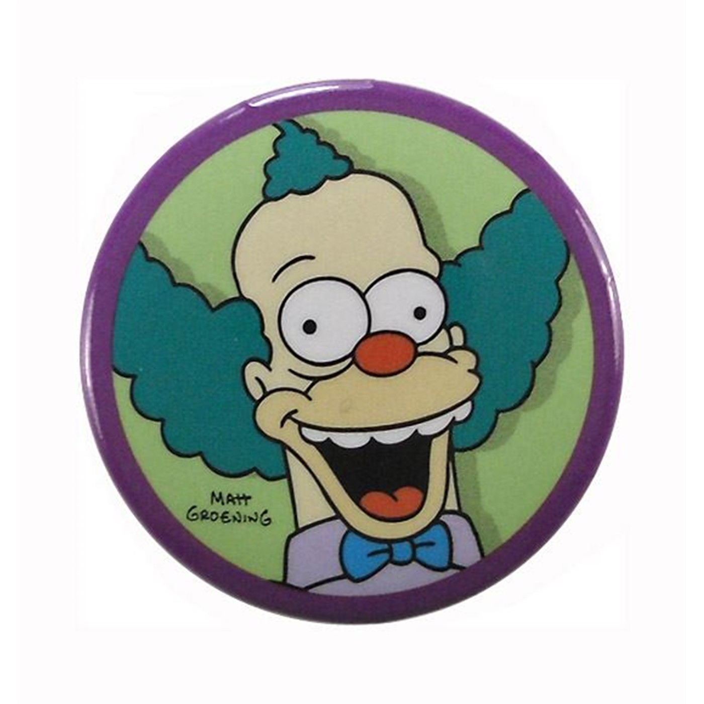 Simpsons Krusty Clown Button