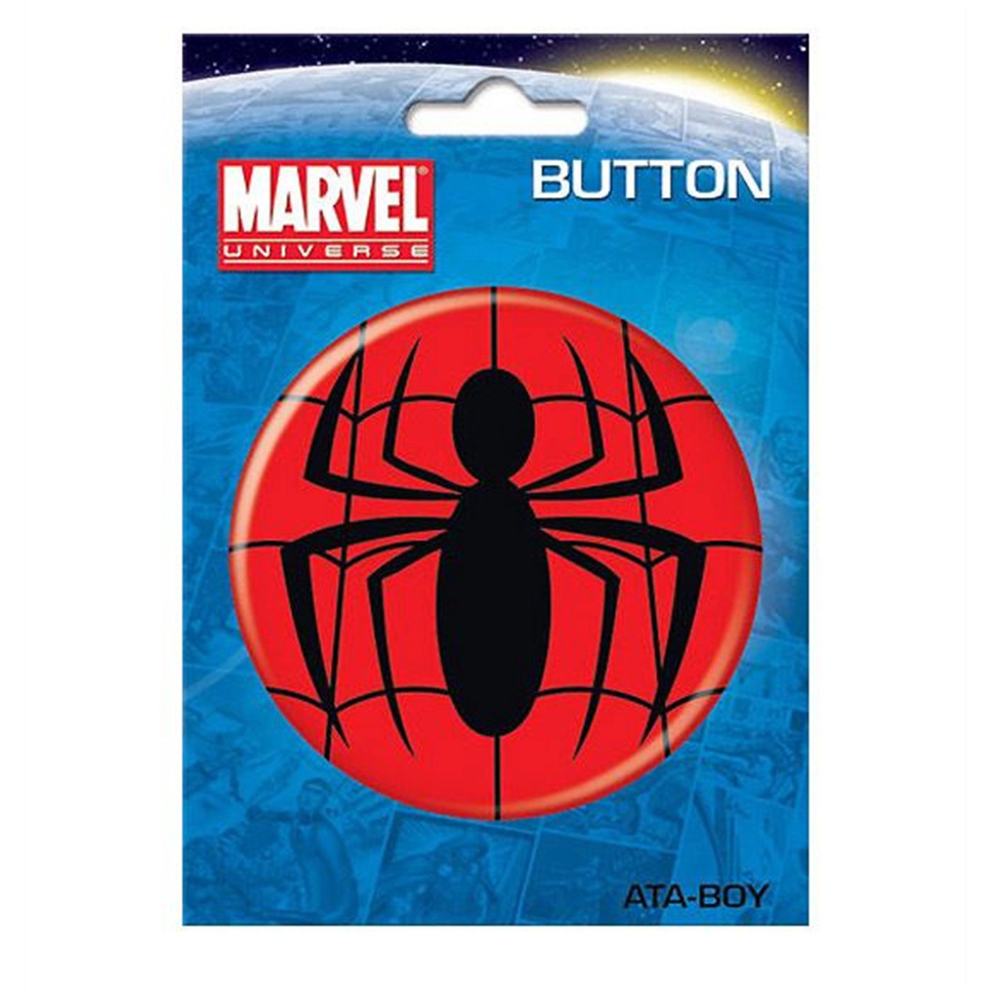 Spider-Man Symbol 3-Inch Button, White