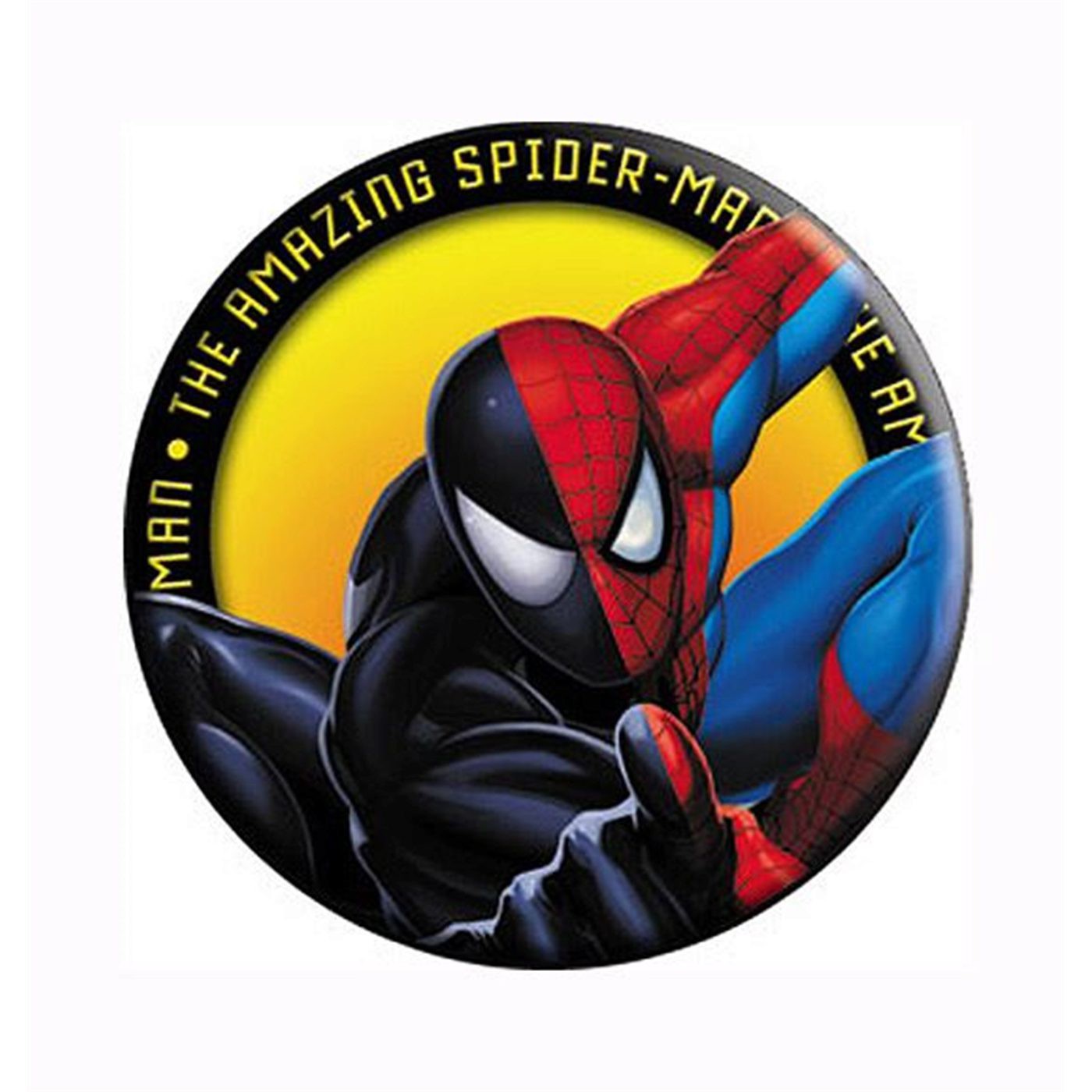 Spiderman The Amazing Spiderman Button, White