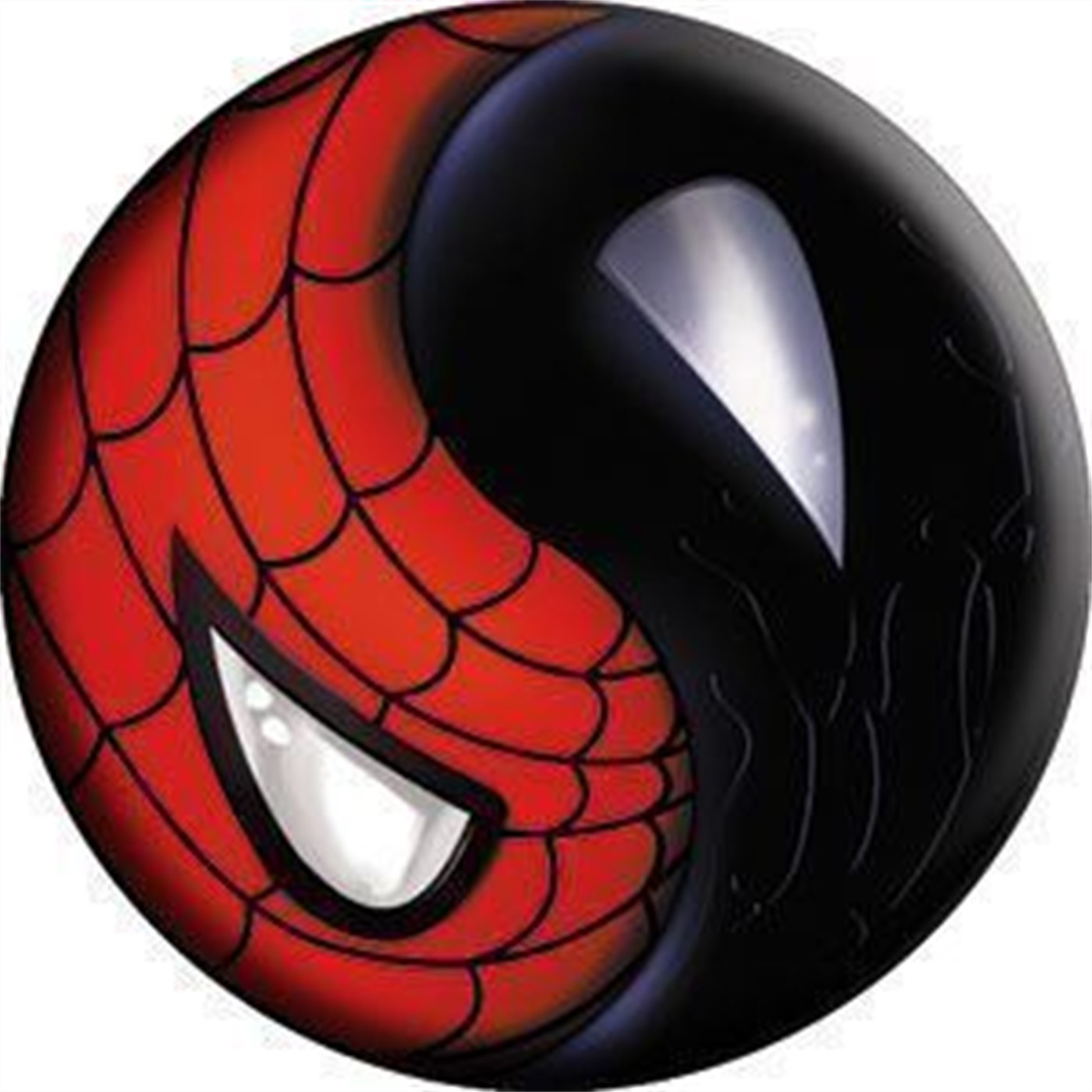 Spiderman Yin and Yang Button