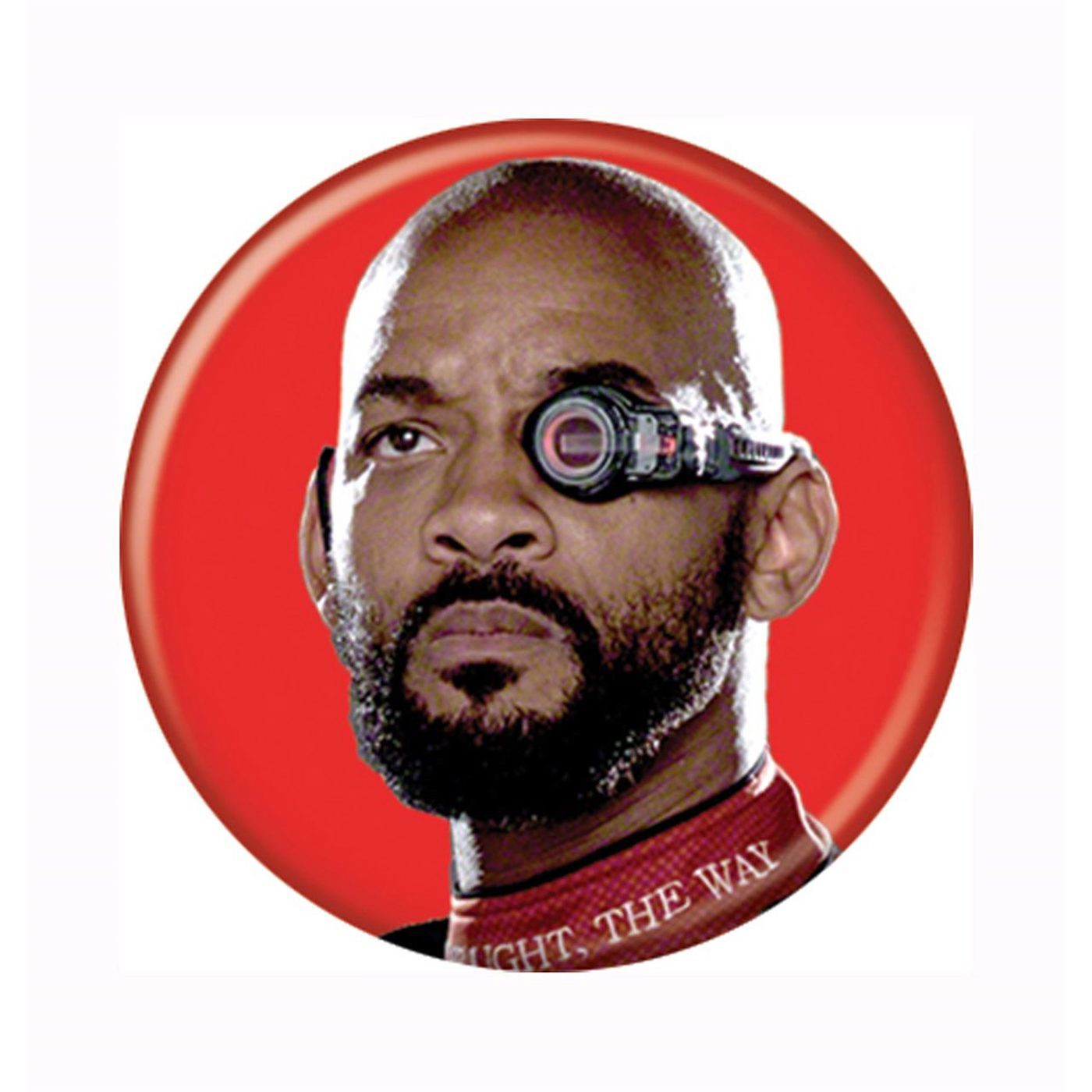 Suicide Squad Deadshot Button, Red